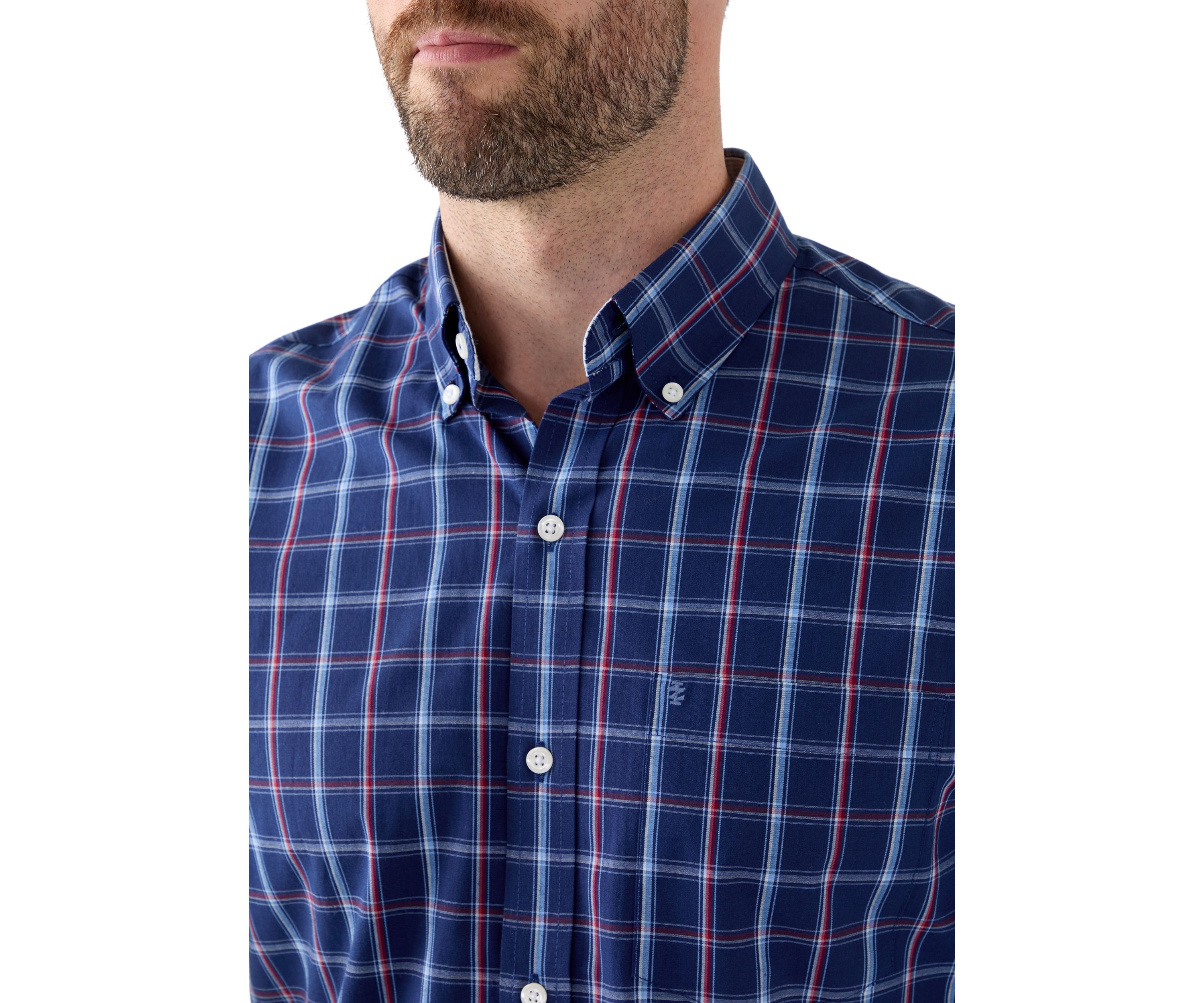 Dark Colored Plaid Shirt