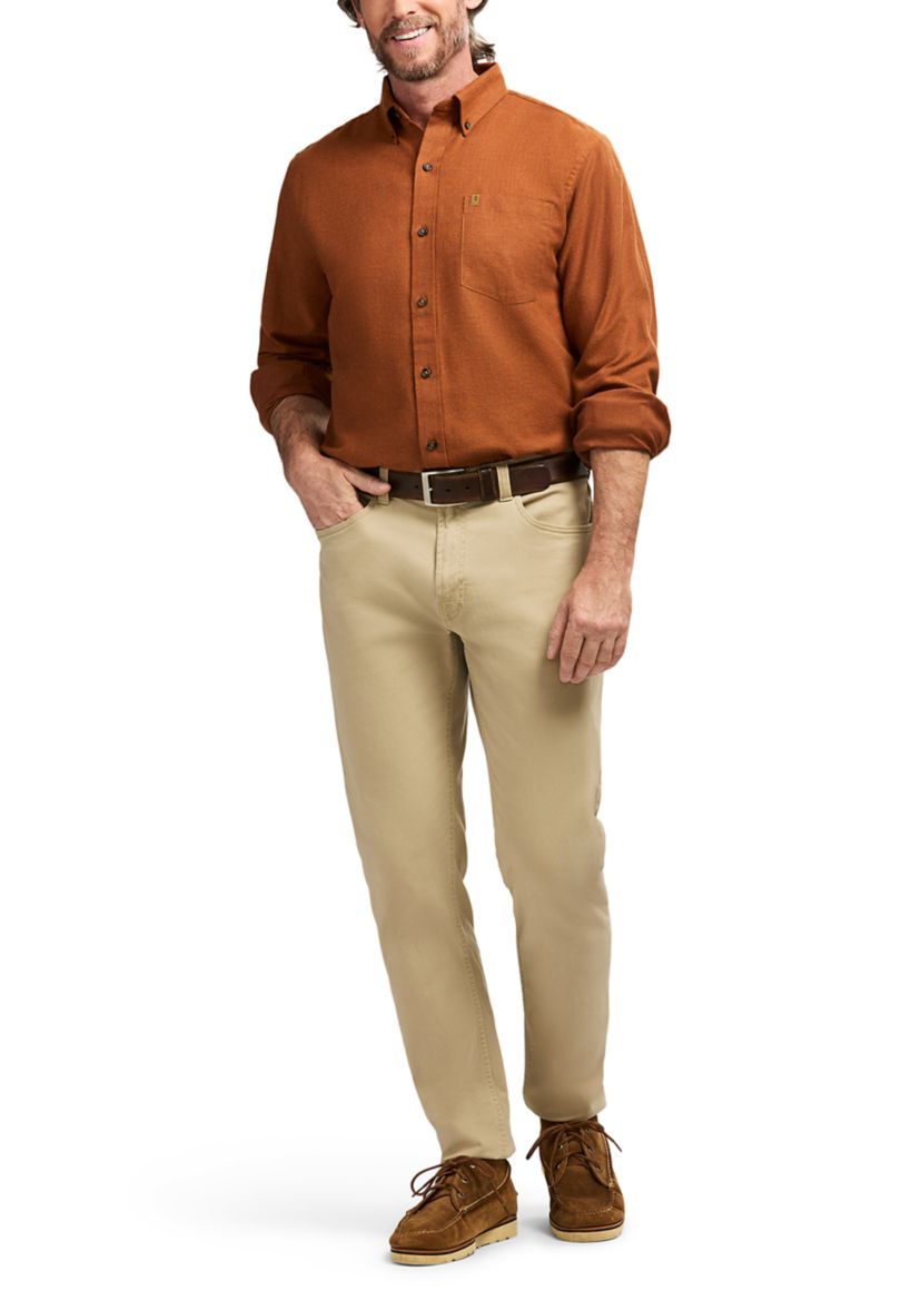 Long Sleeve Solid Color Flannel Shirt