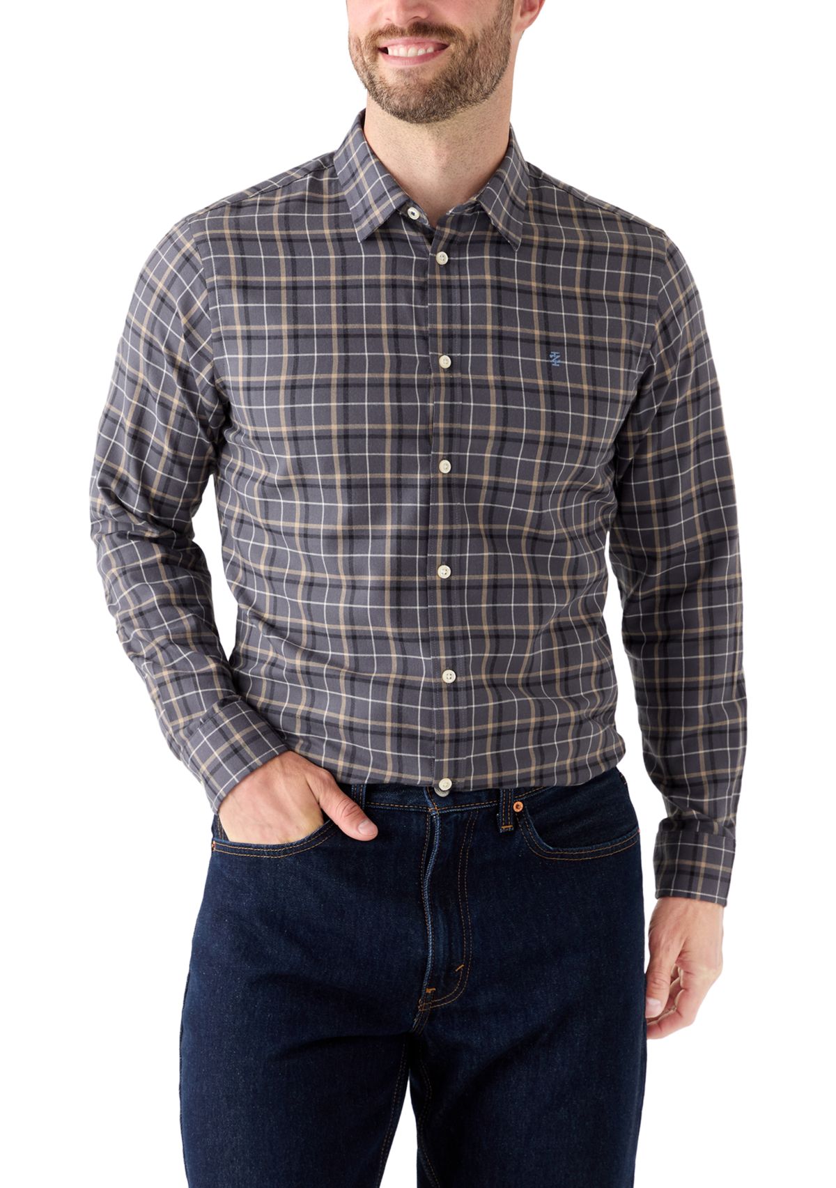 Plaid Twill Dress Shirt 