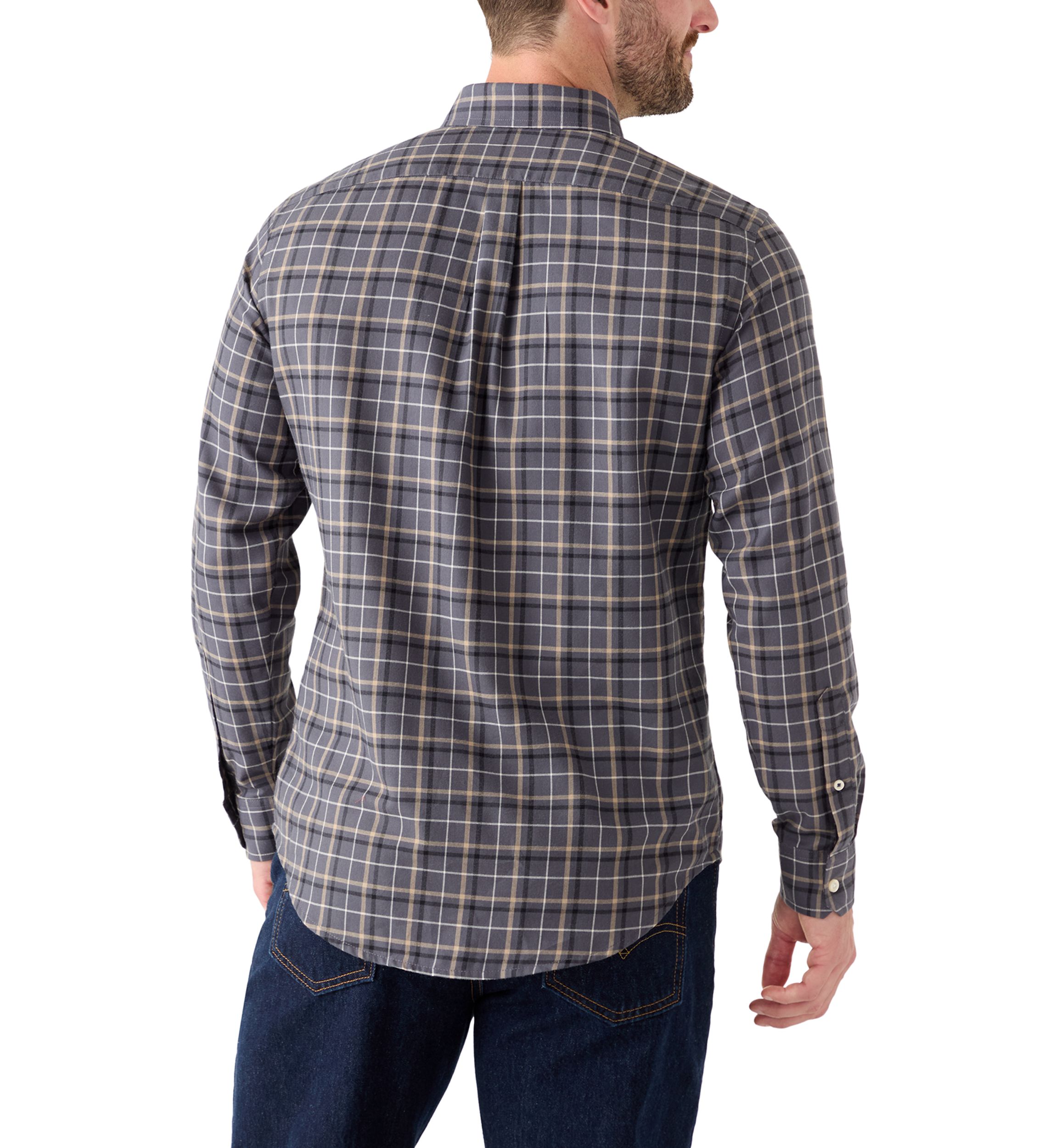 Plaid Twill Dress Shirt 