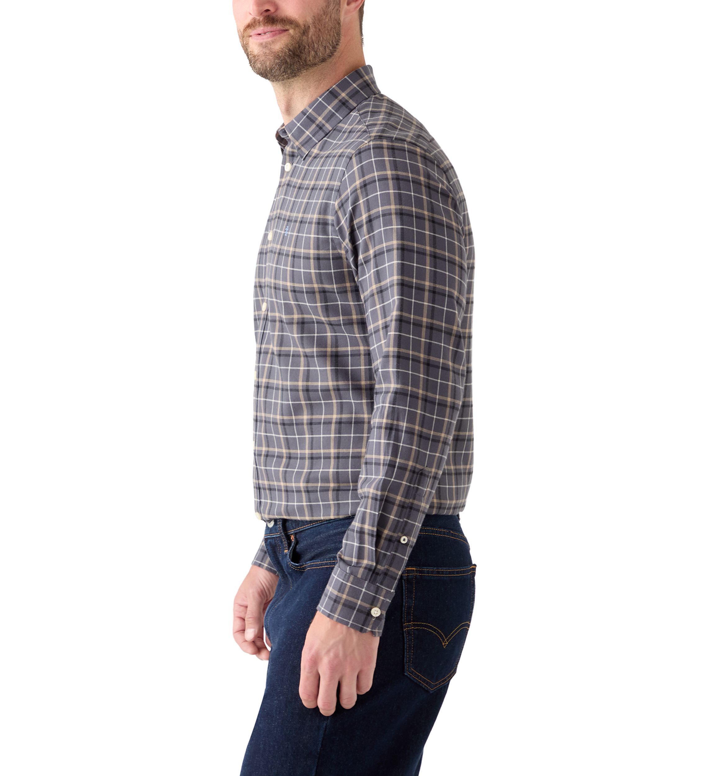 Plaid Twill Dress Shirt 