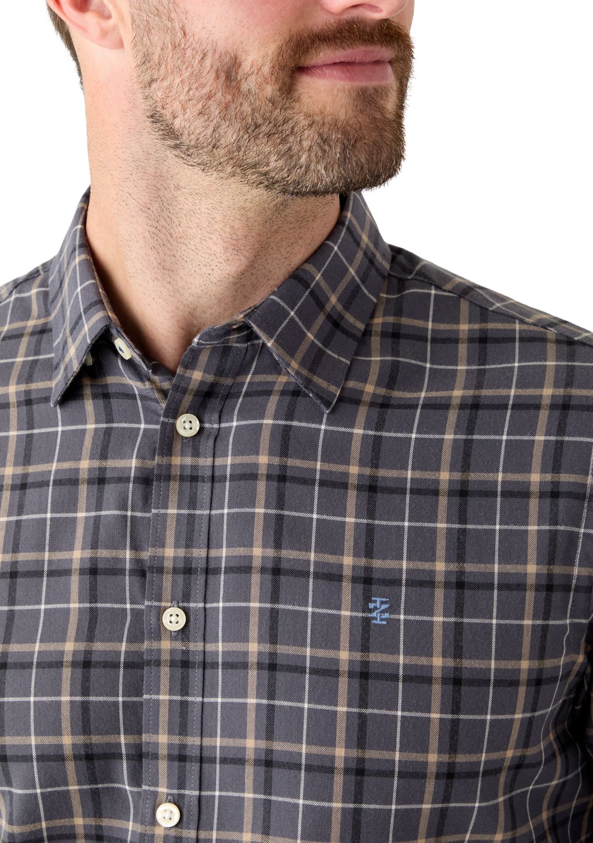 Plaid Twill Dress Shirt 