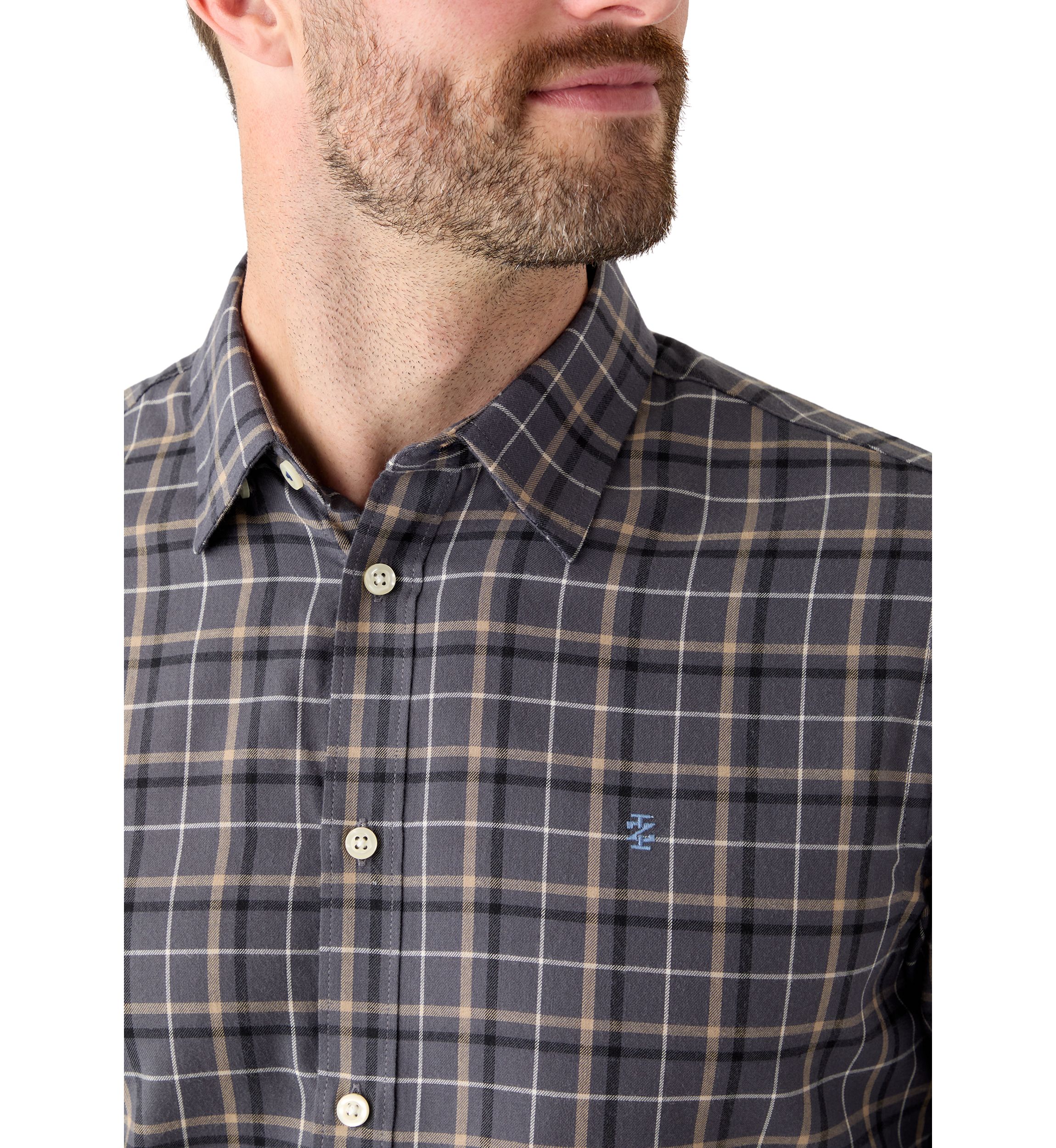 Plaid Twill Dress Shirt 