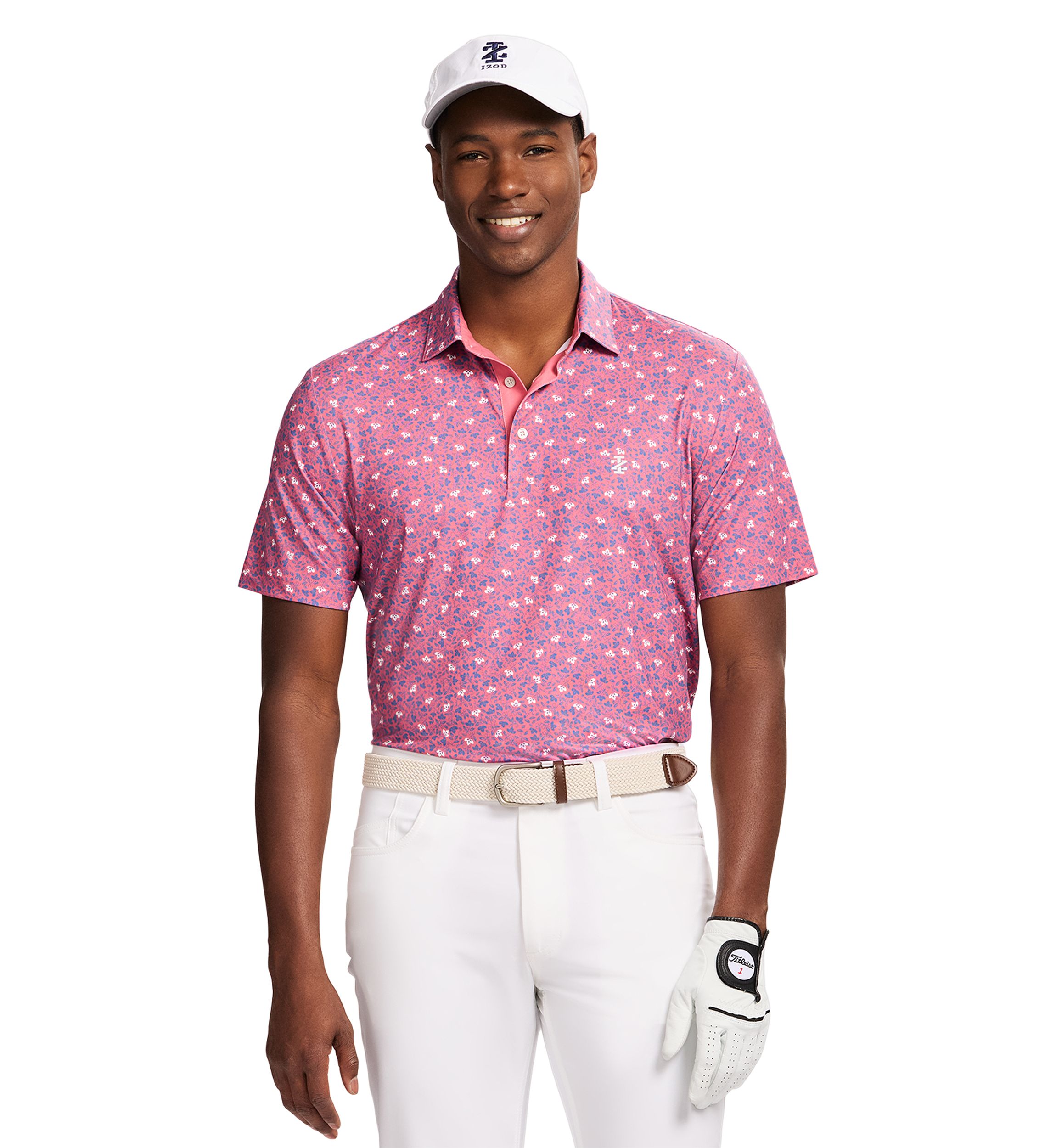 Floral Printed Polo Shirt