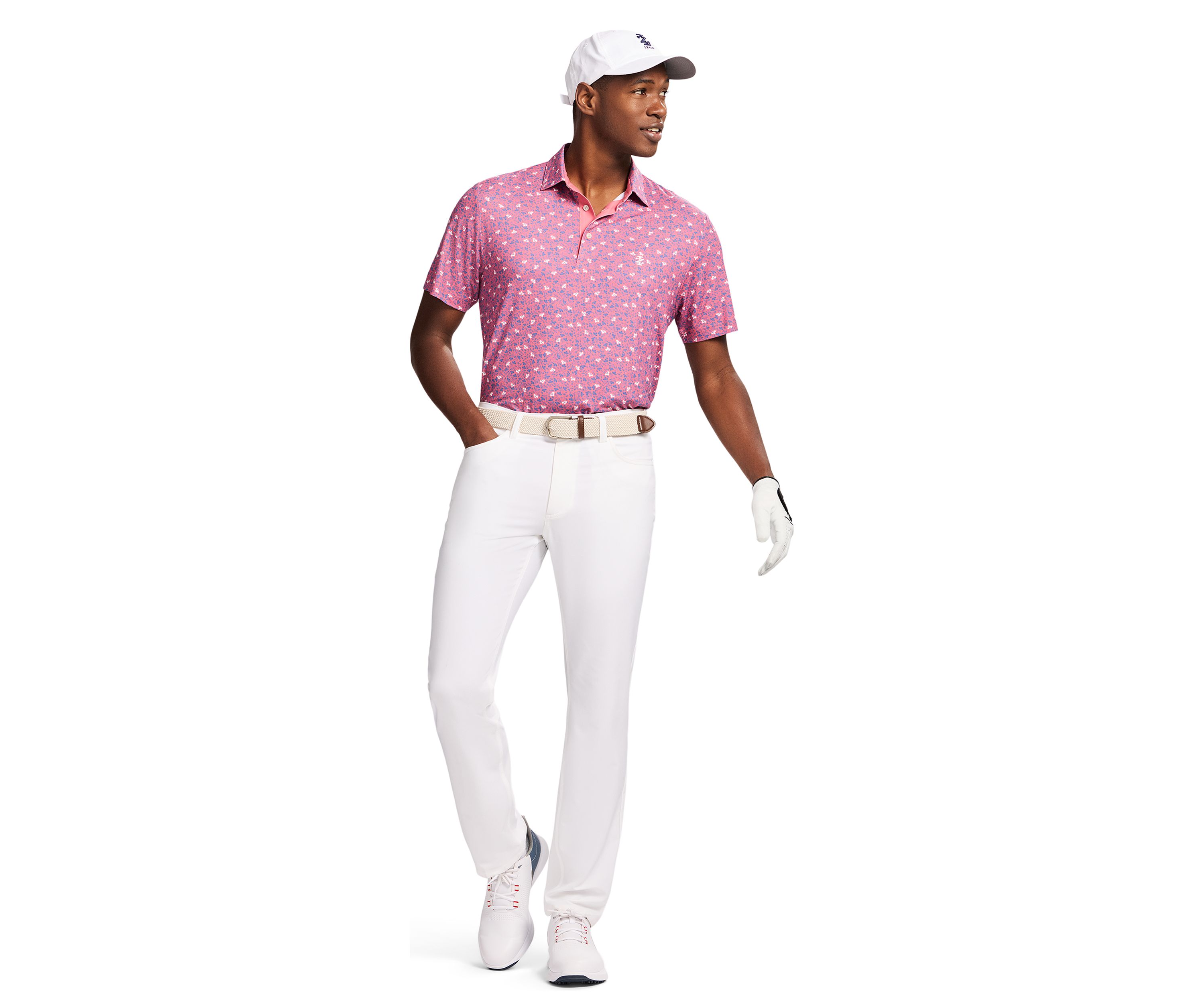 Floral Printed Polo Shirt
