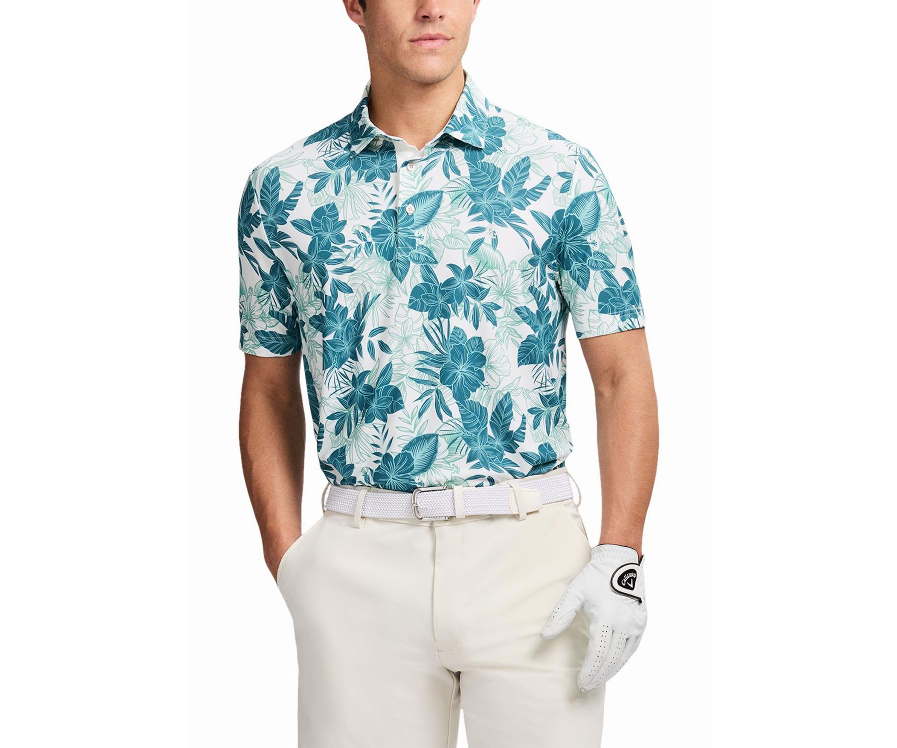 Large Leaf Print Shirt