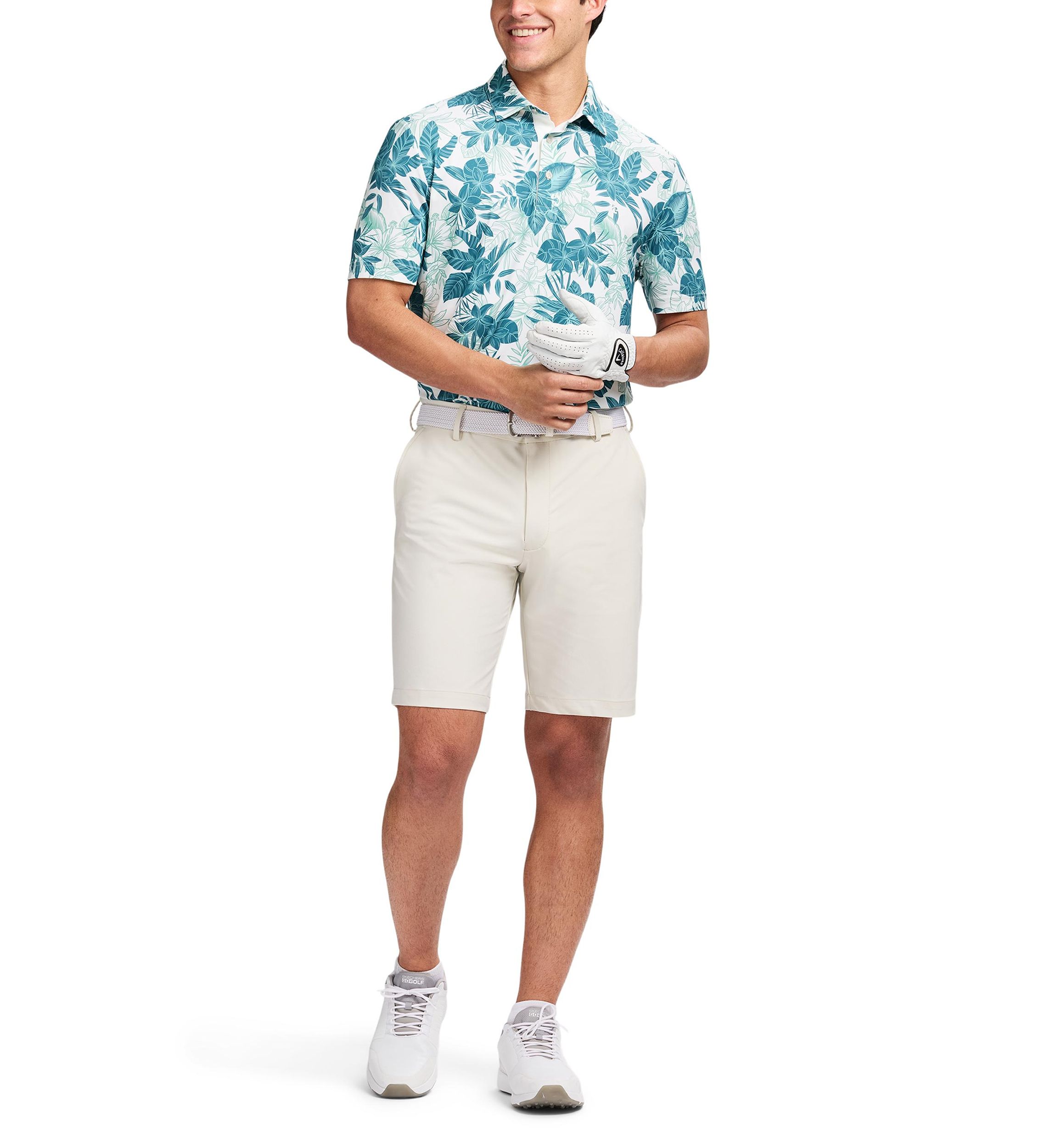 Large Leaf Print Shirt
