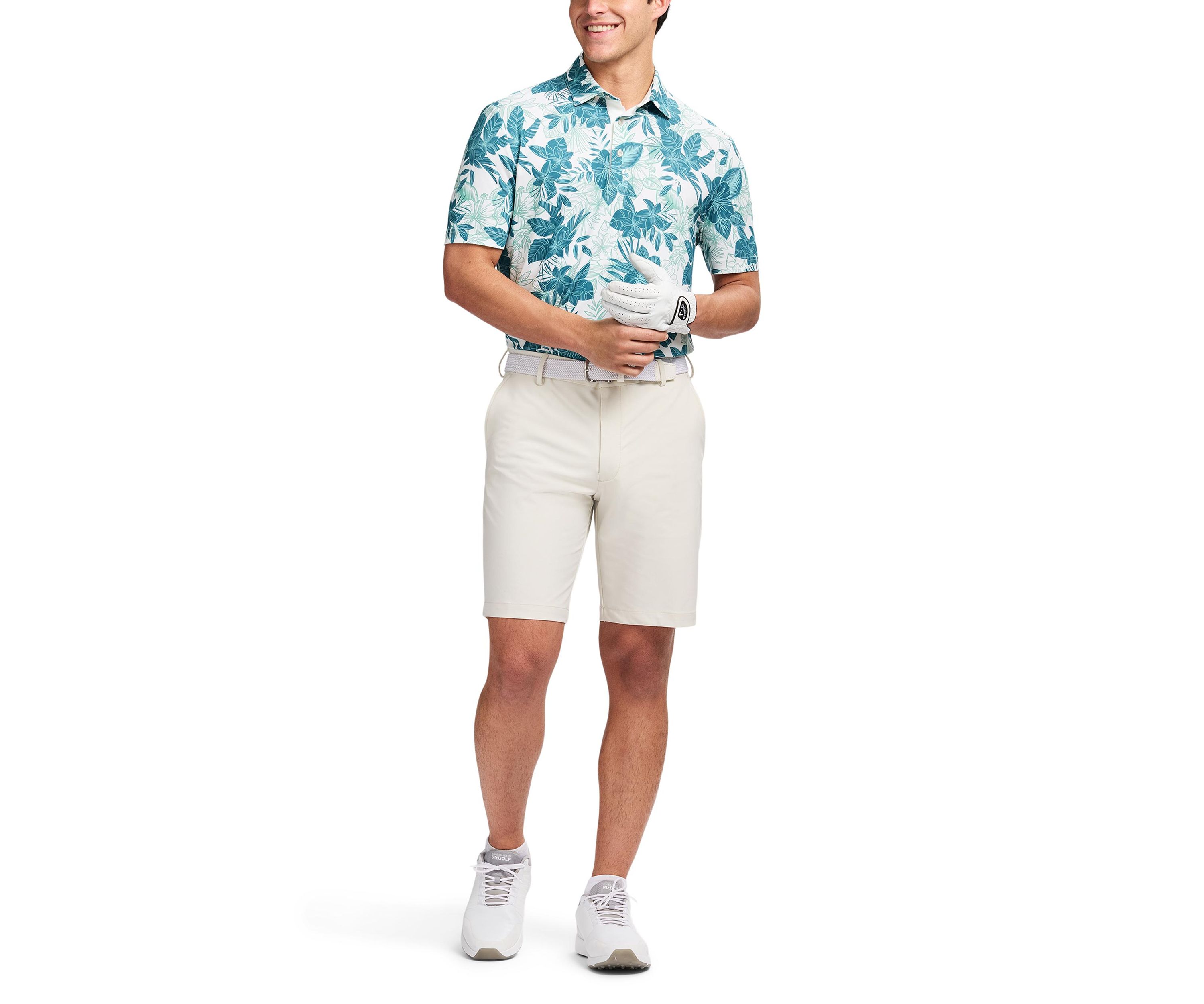 Large Leaf Print Shirt