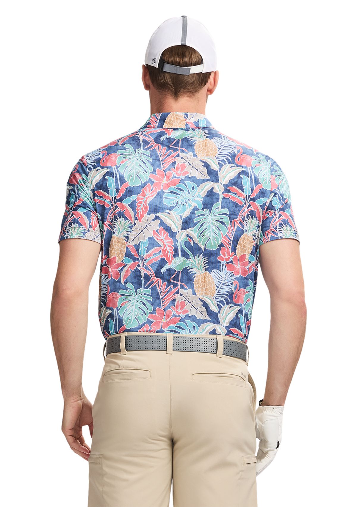 Tropical Printed Polo Shirt