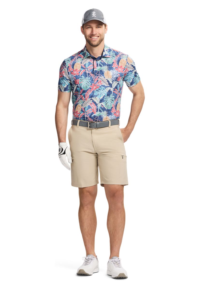 Tropical Printed Polo Shirt