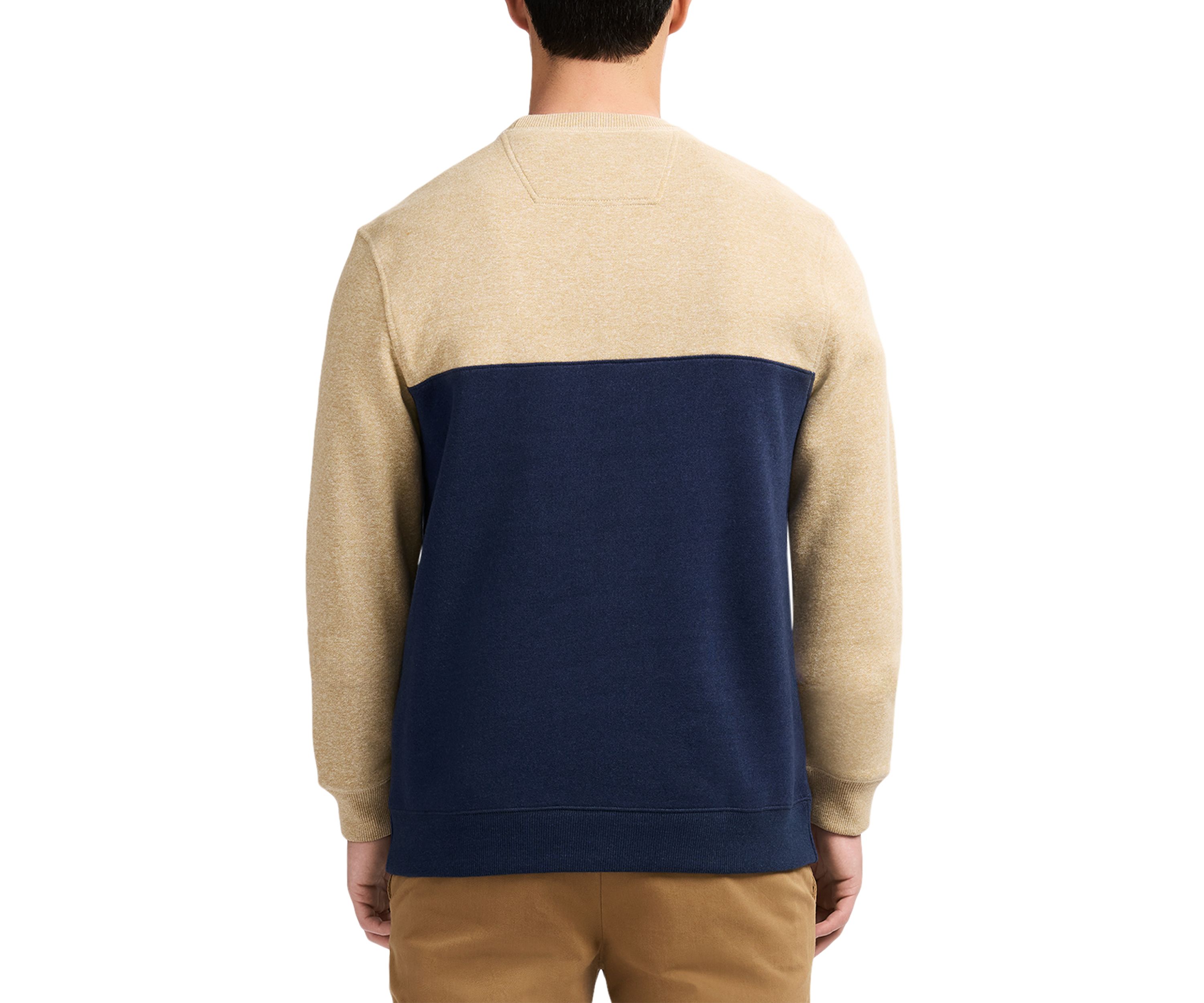 Crew Fleece Stripe Crewneck Pullover