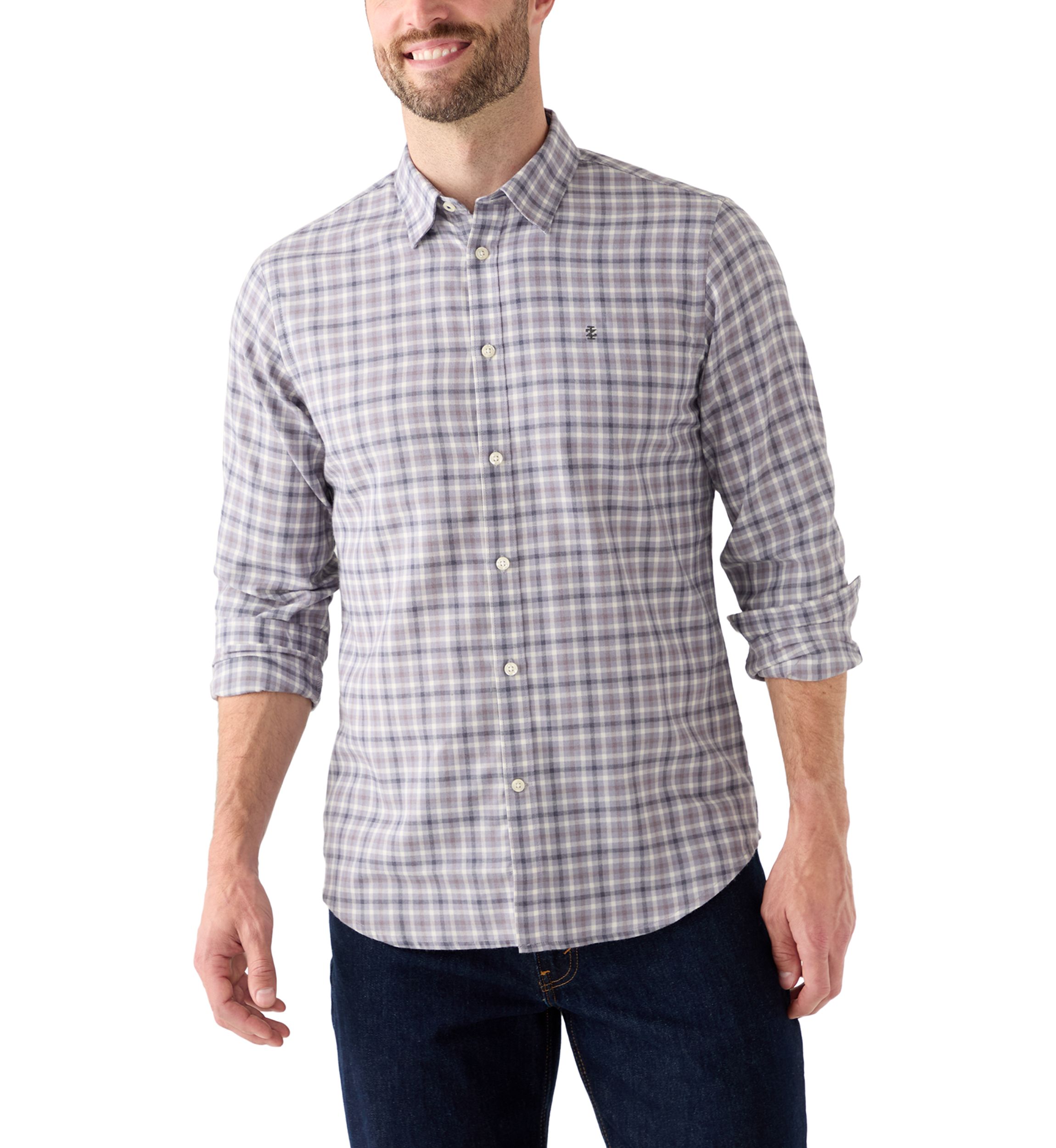 Plaid Twill Dress Shirt 