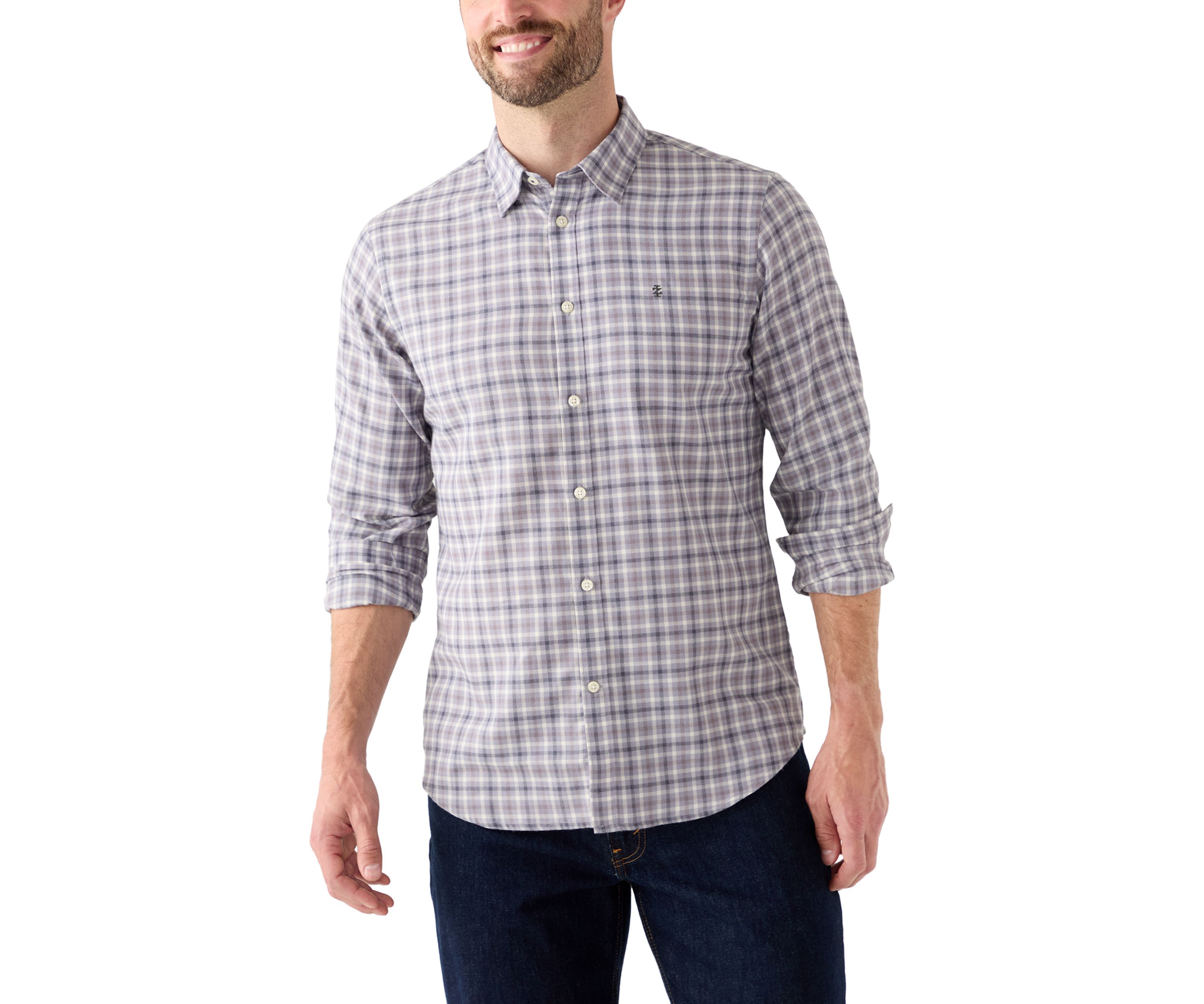 Plaid Twill Dress Shirt 