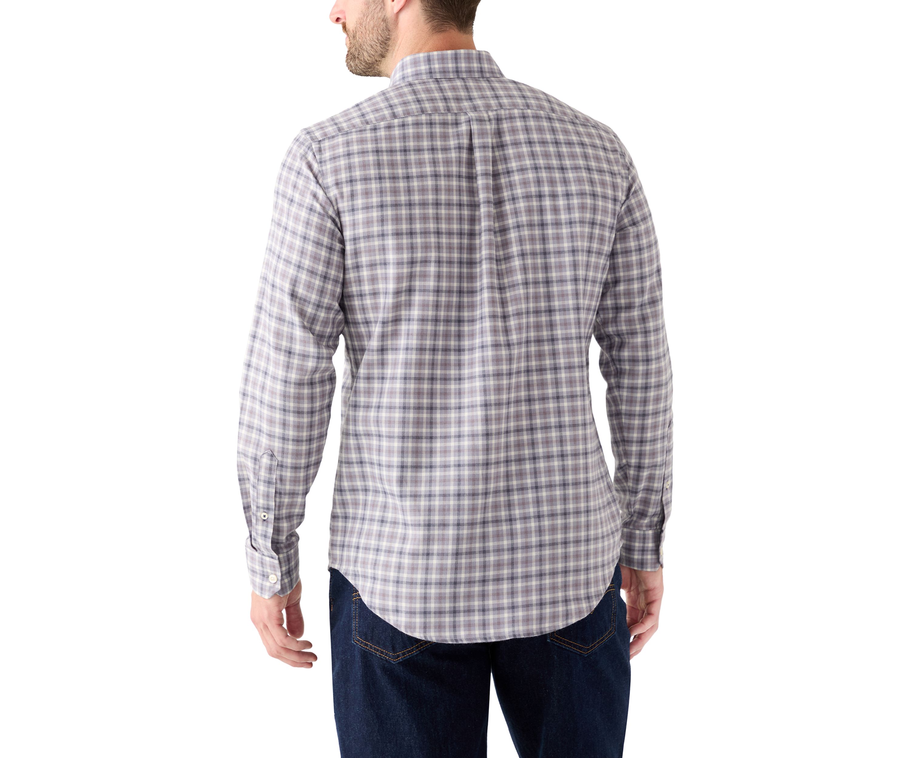 Plaid Twill Dress Shirt 