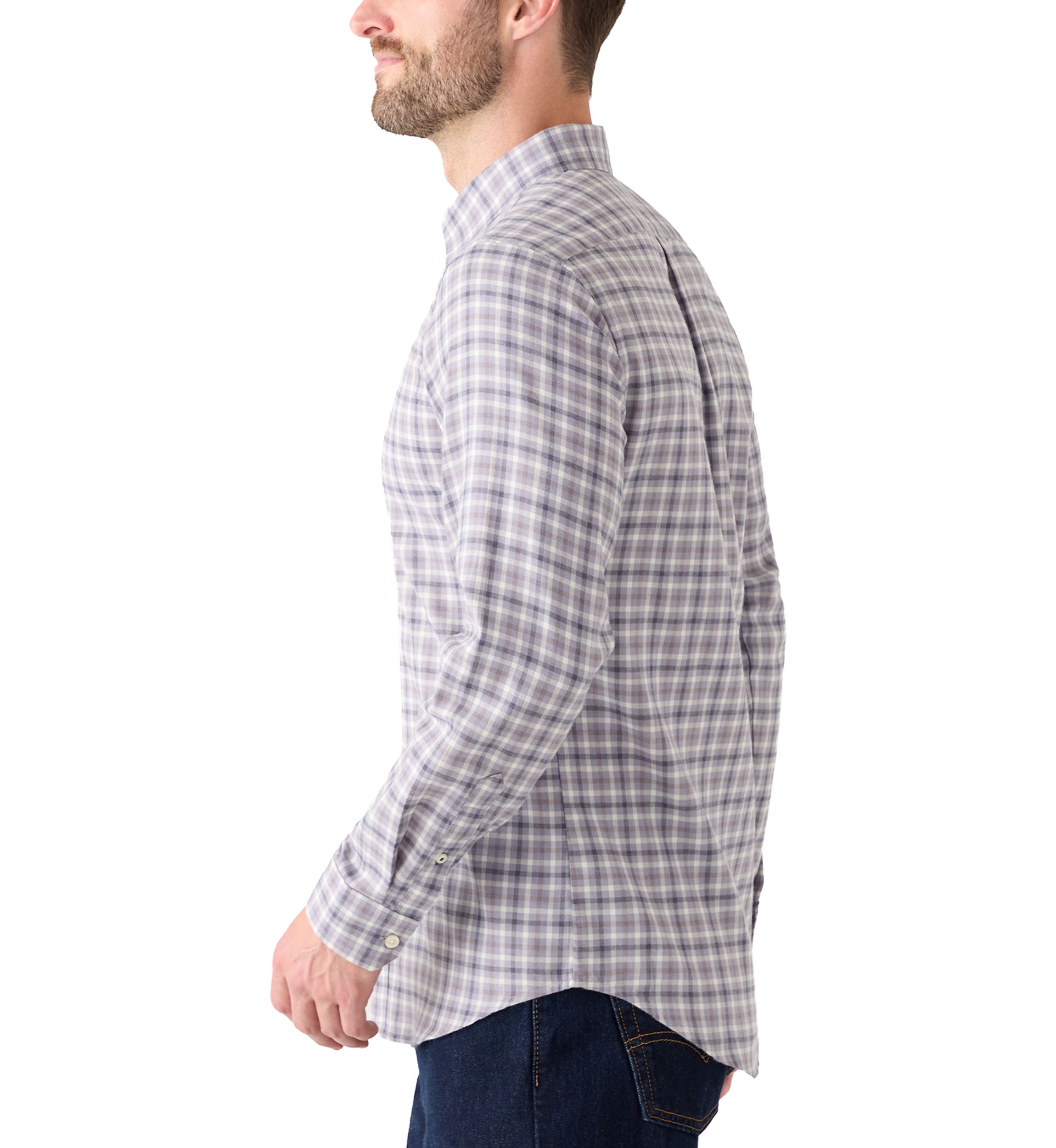 Plaid Twill Dress Shirt 