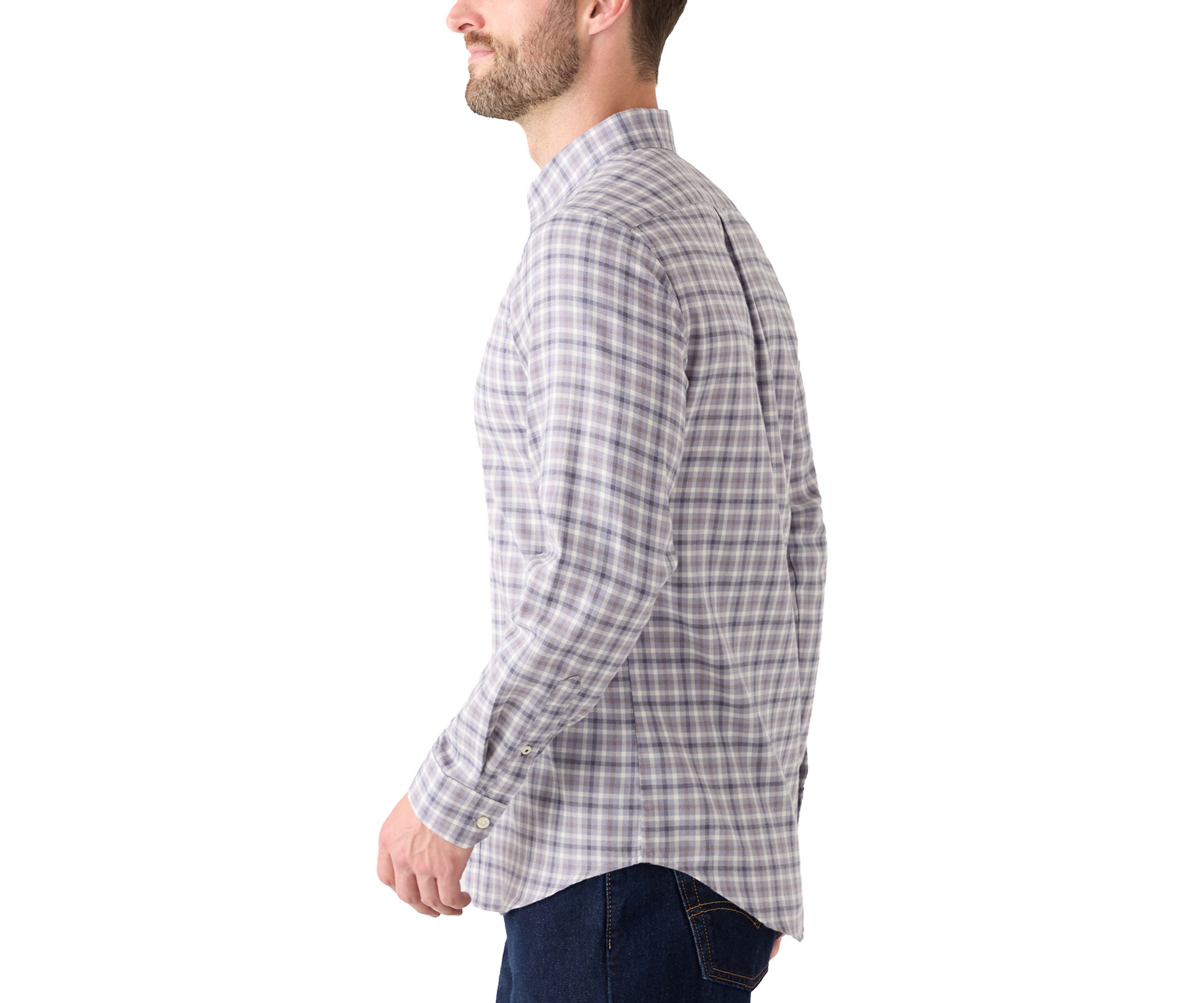 Plaid Twill Dress Shirt 