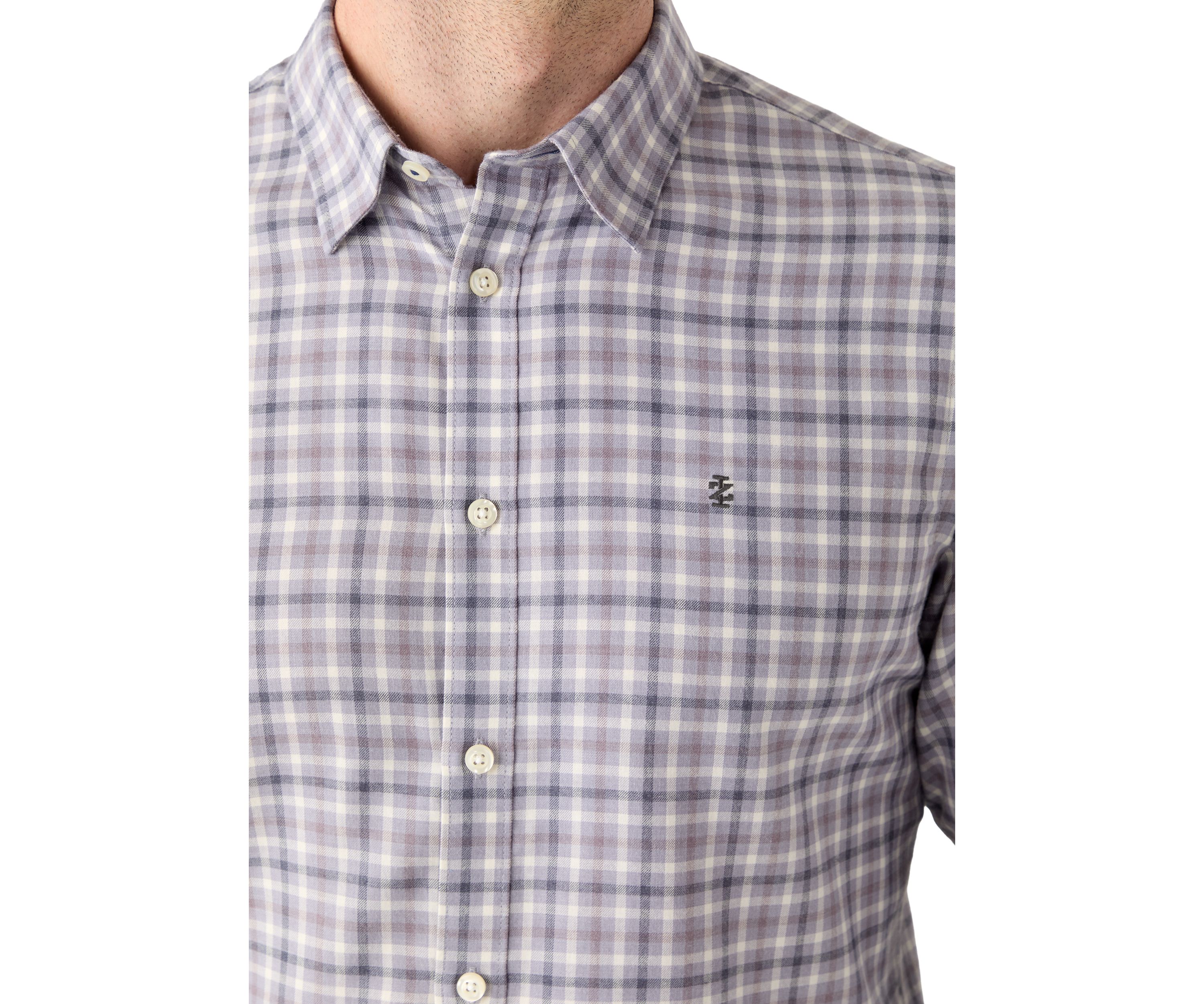 Plaid Twill Dress Shirt 