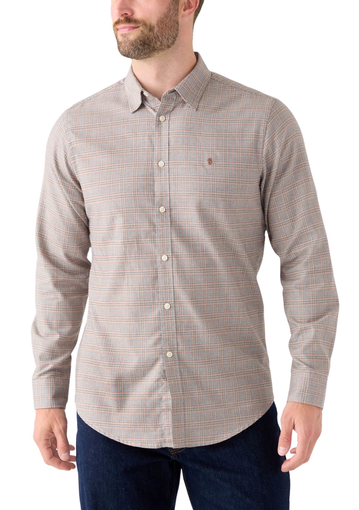 Mens Luxe Twill Khaki Shirt