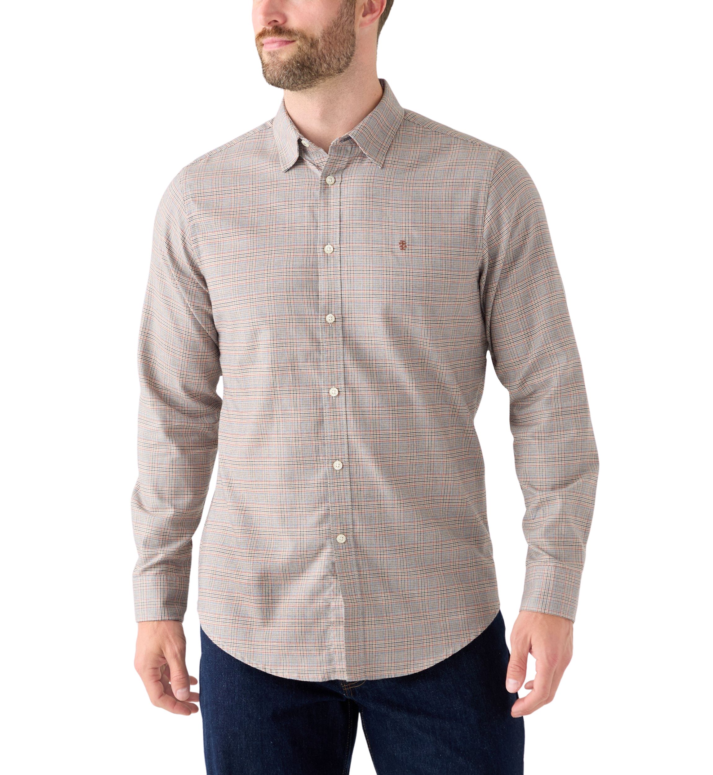 Mens Luxe Twill Khaki Shirt