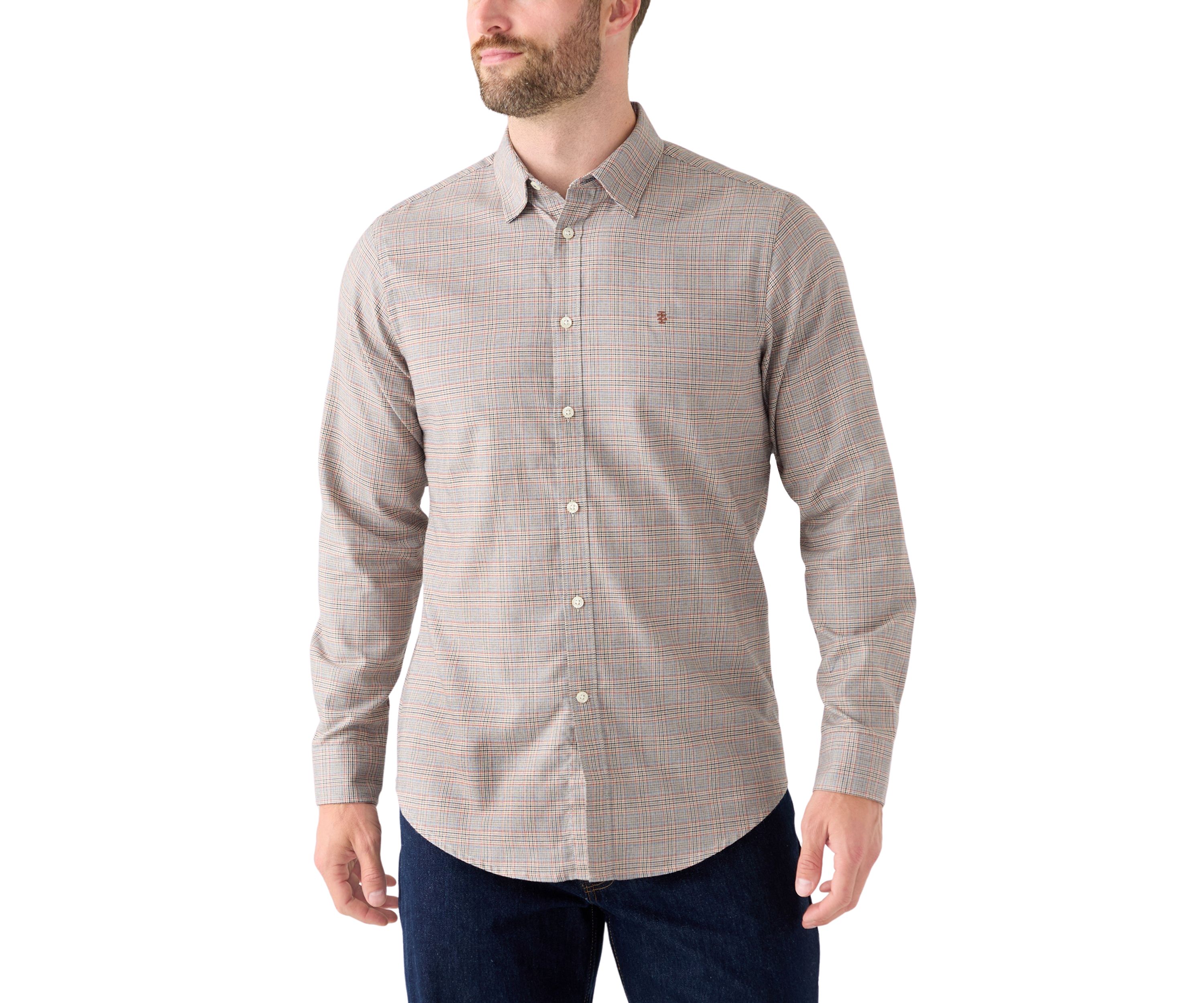 Mens Luxe Twill Khaki Shirt