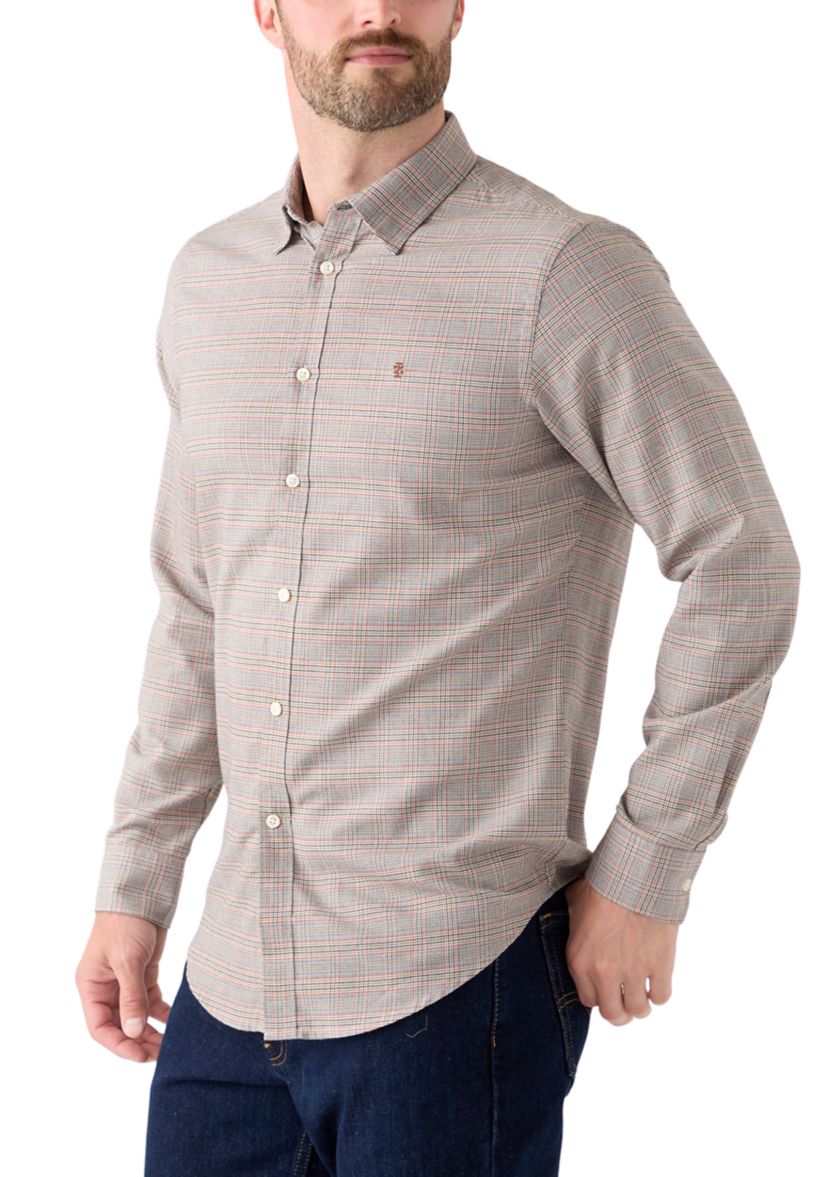 Mens Luxe Twill Khaki Shirt