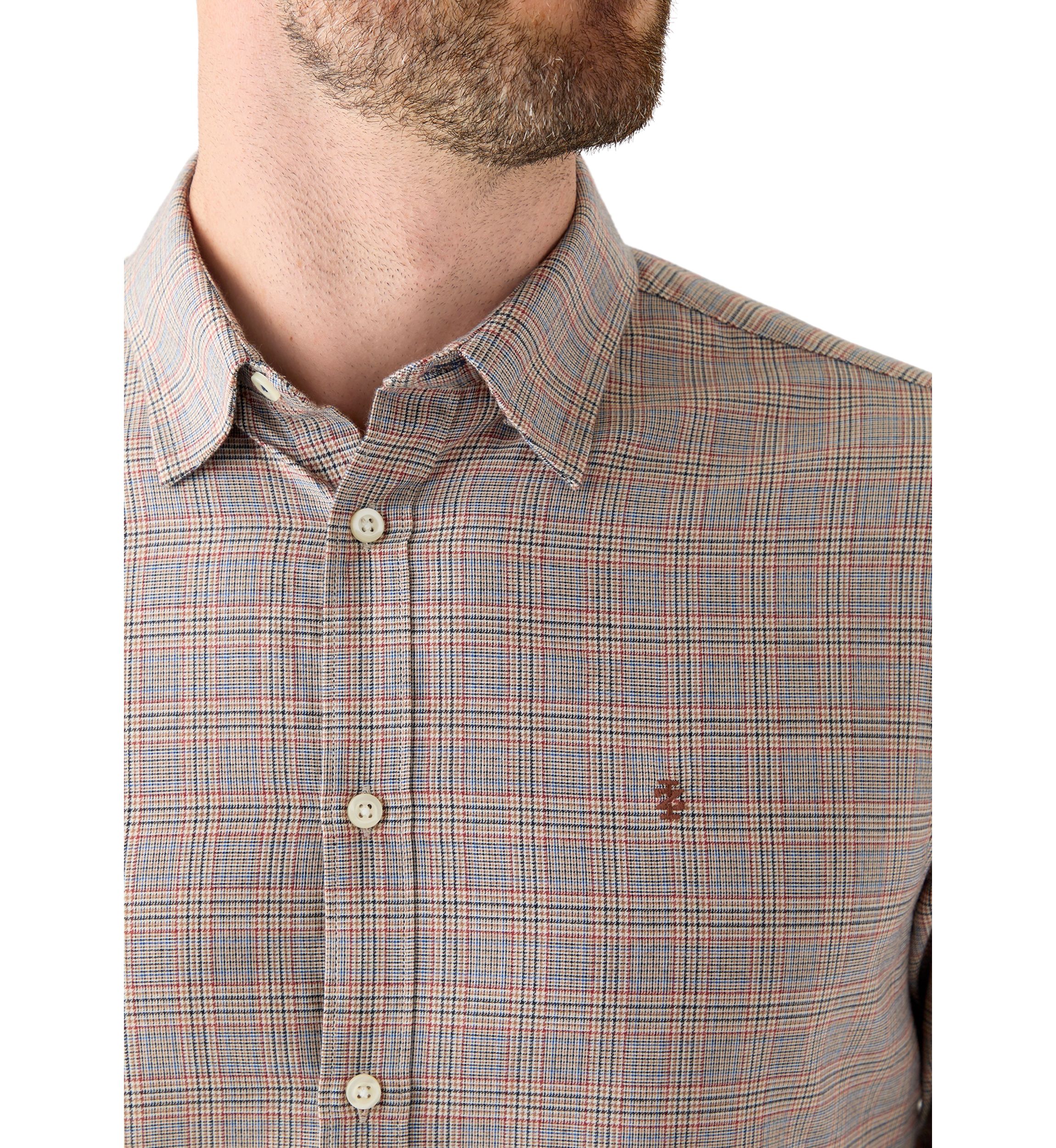 Mens Luxe Twill Khaki Shirt