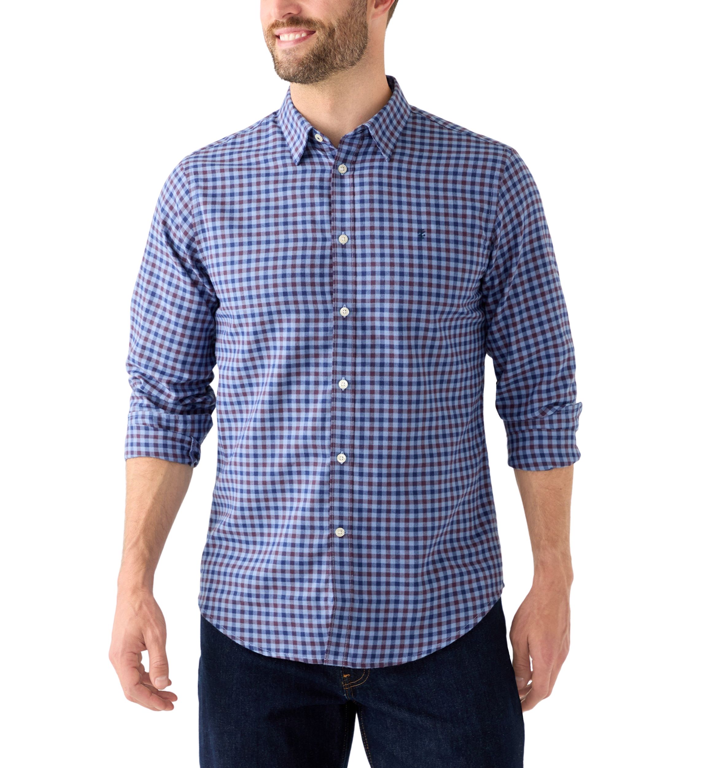 Lux Twill Printed Button Down Shirt