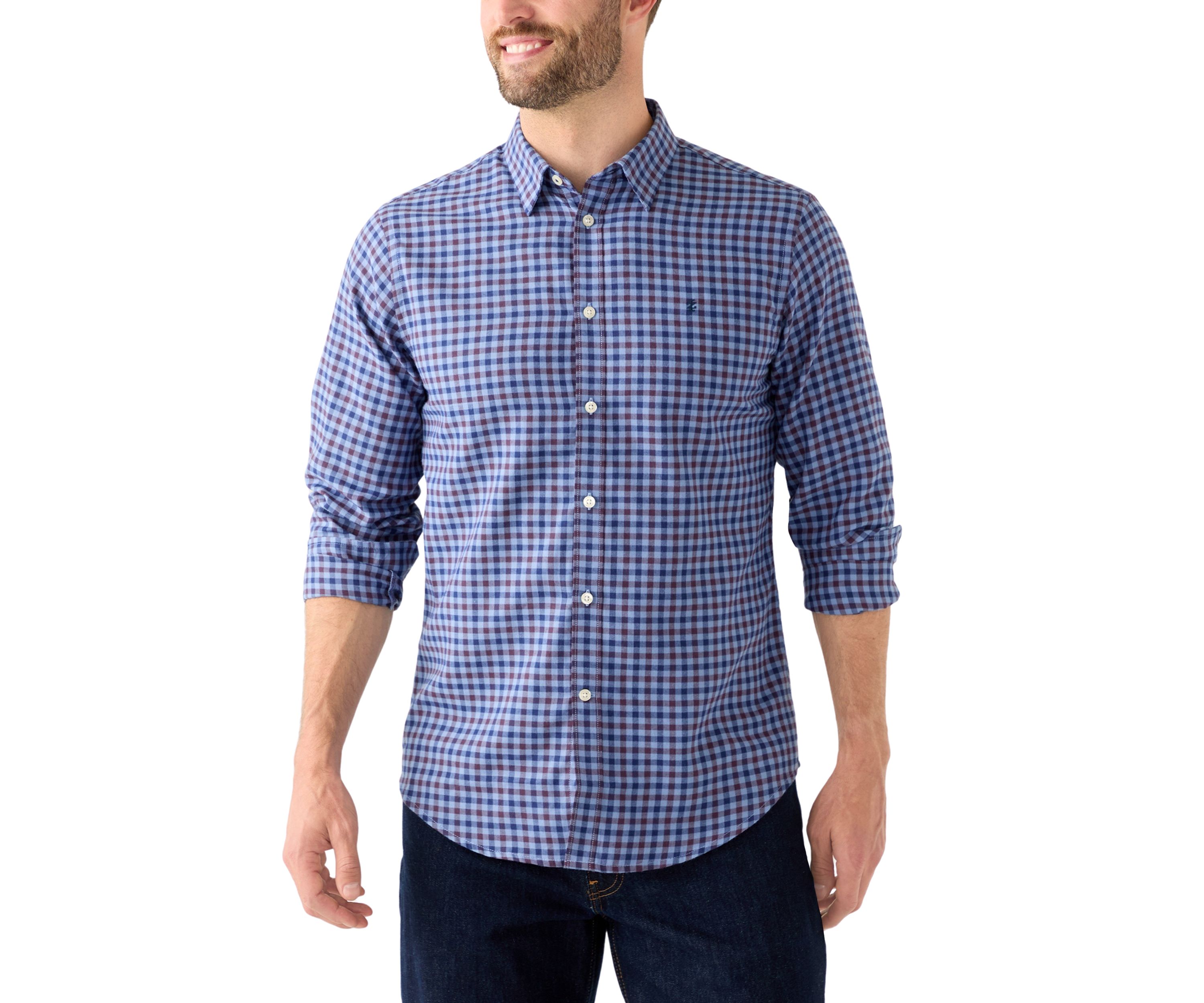 Lux Twill Printed Button Down Shirt