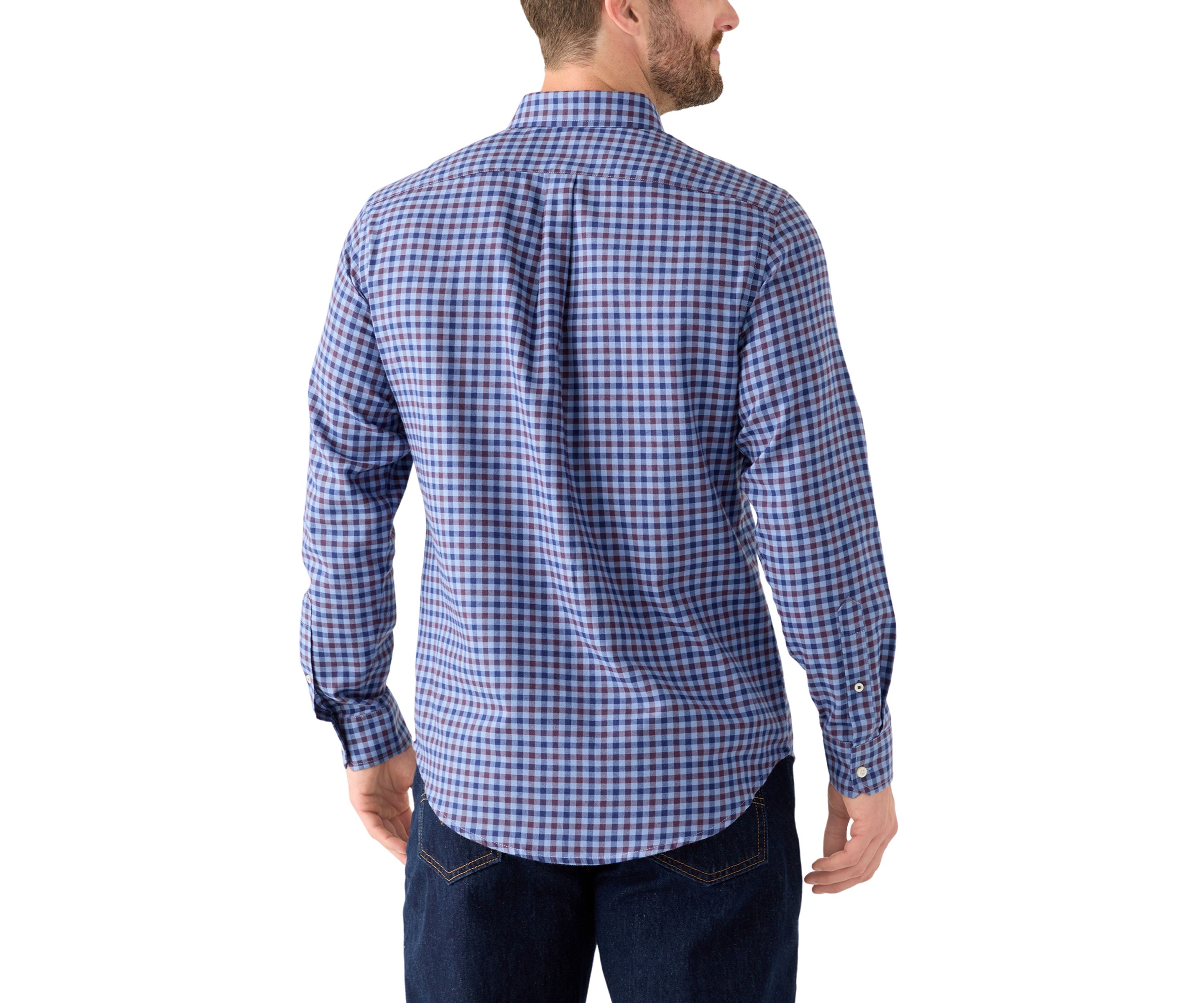 Lux Twill Printed Button Down Shirt