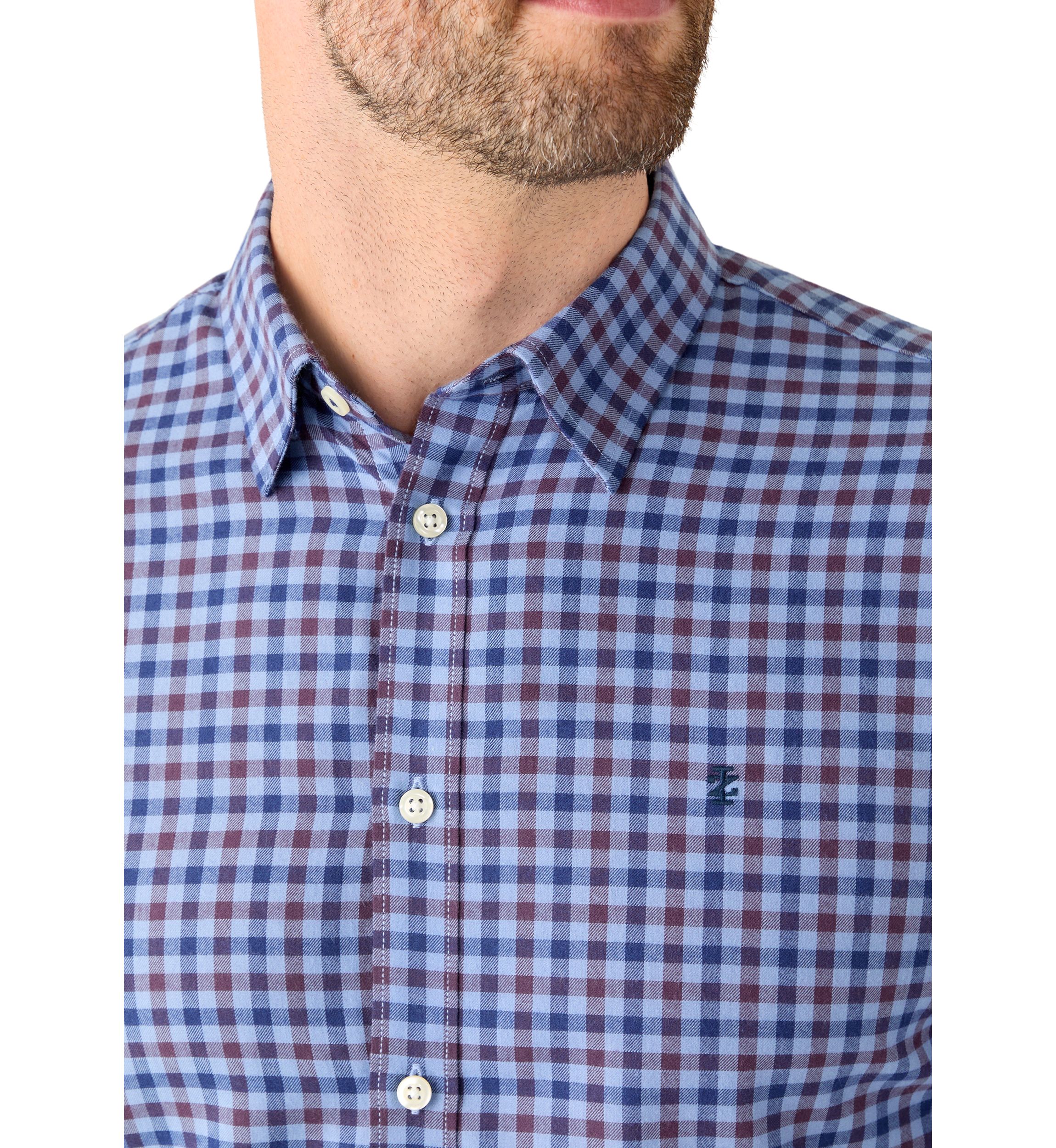 Lux Twill Printed Button Down Shirt