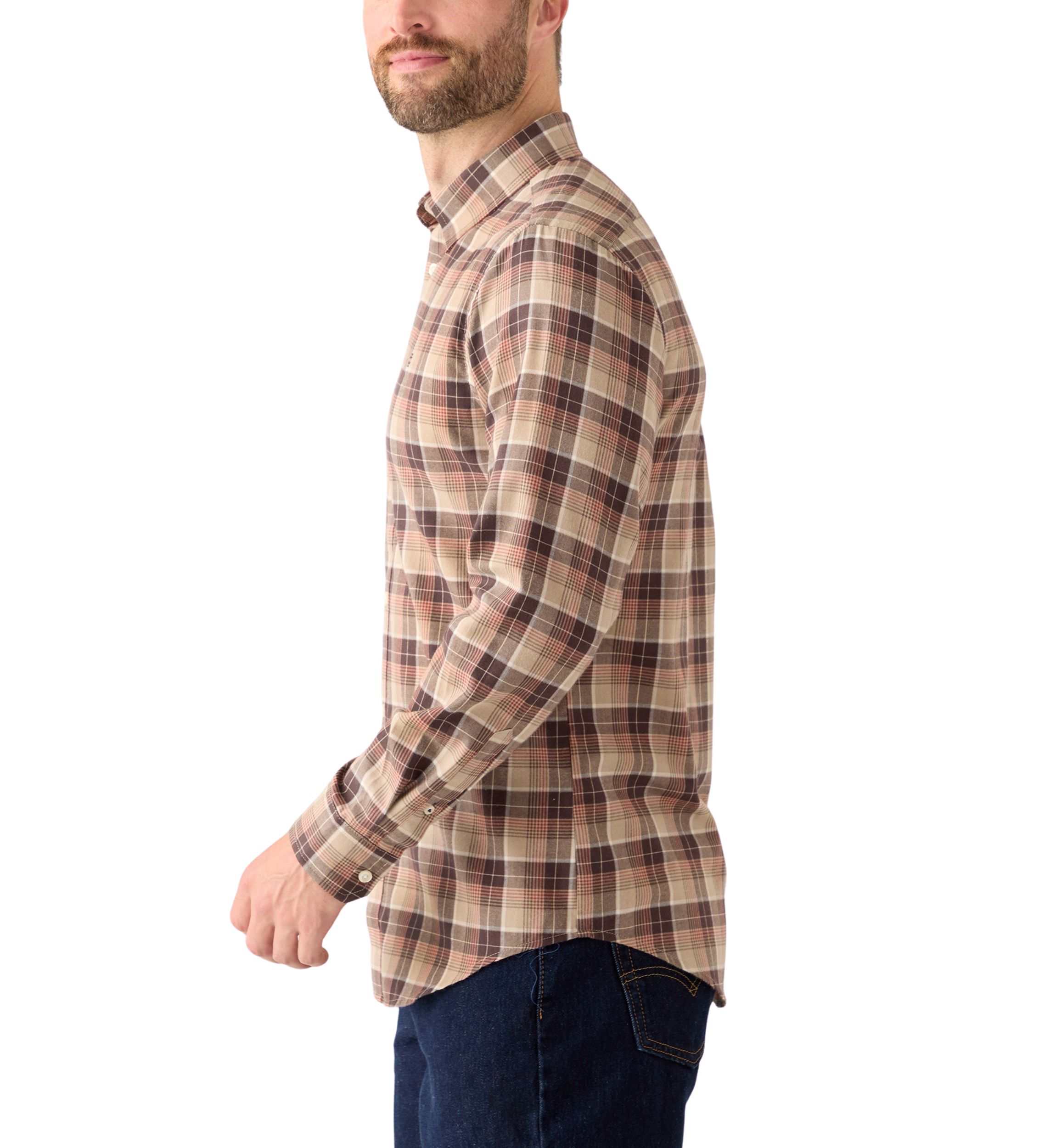 Mens Lux Twill Flannel Shirt