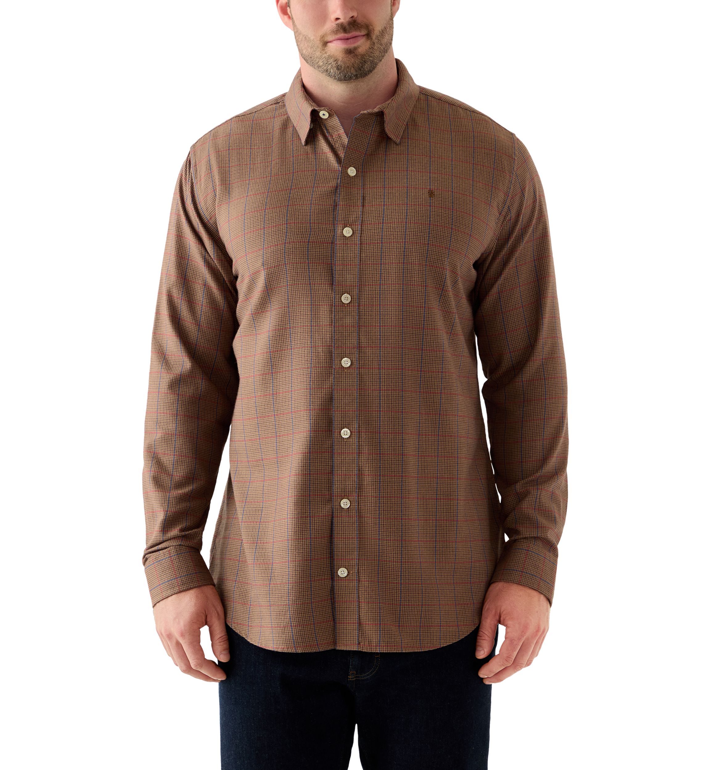 Big & Tall Lux Twill Long Sleeve Button Down Shirt
