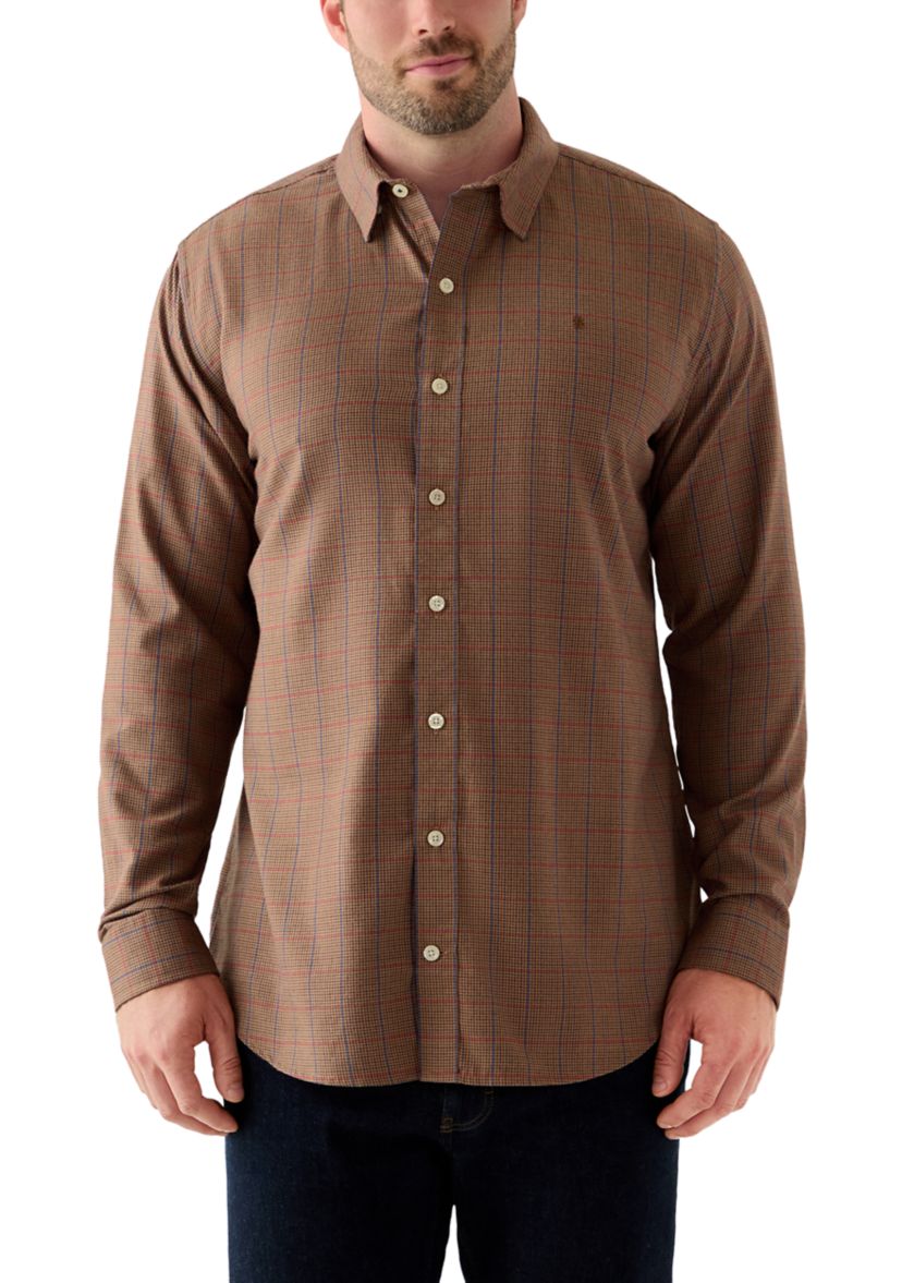Big & Tall Lux Twill Long Sleeve Button Down Shirt