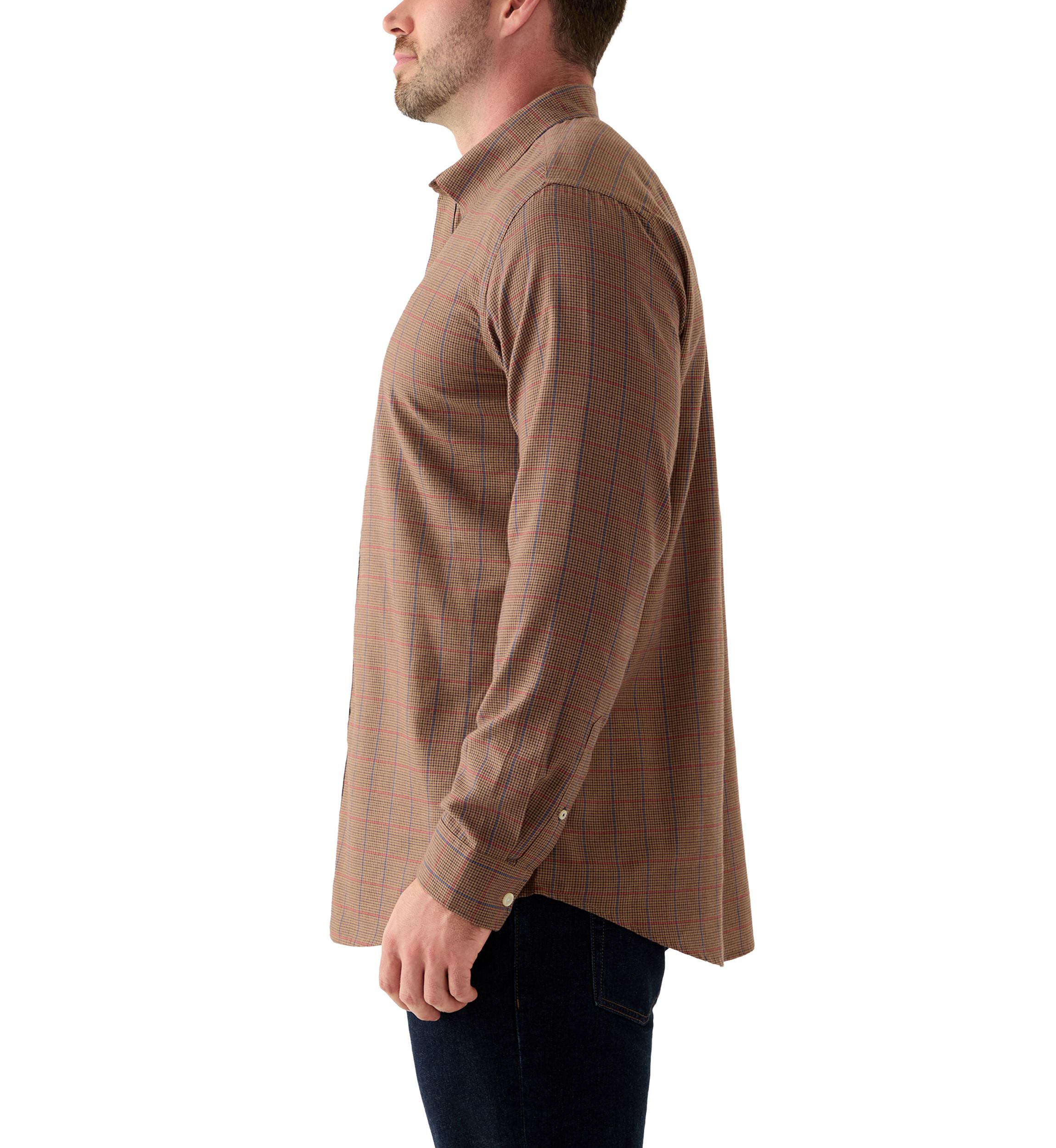 Big & Tall Lux Twill Long Sleeve Button Down Shirt