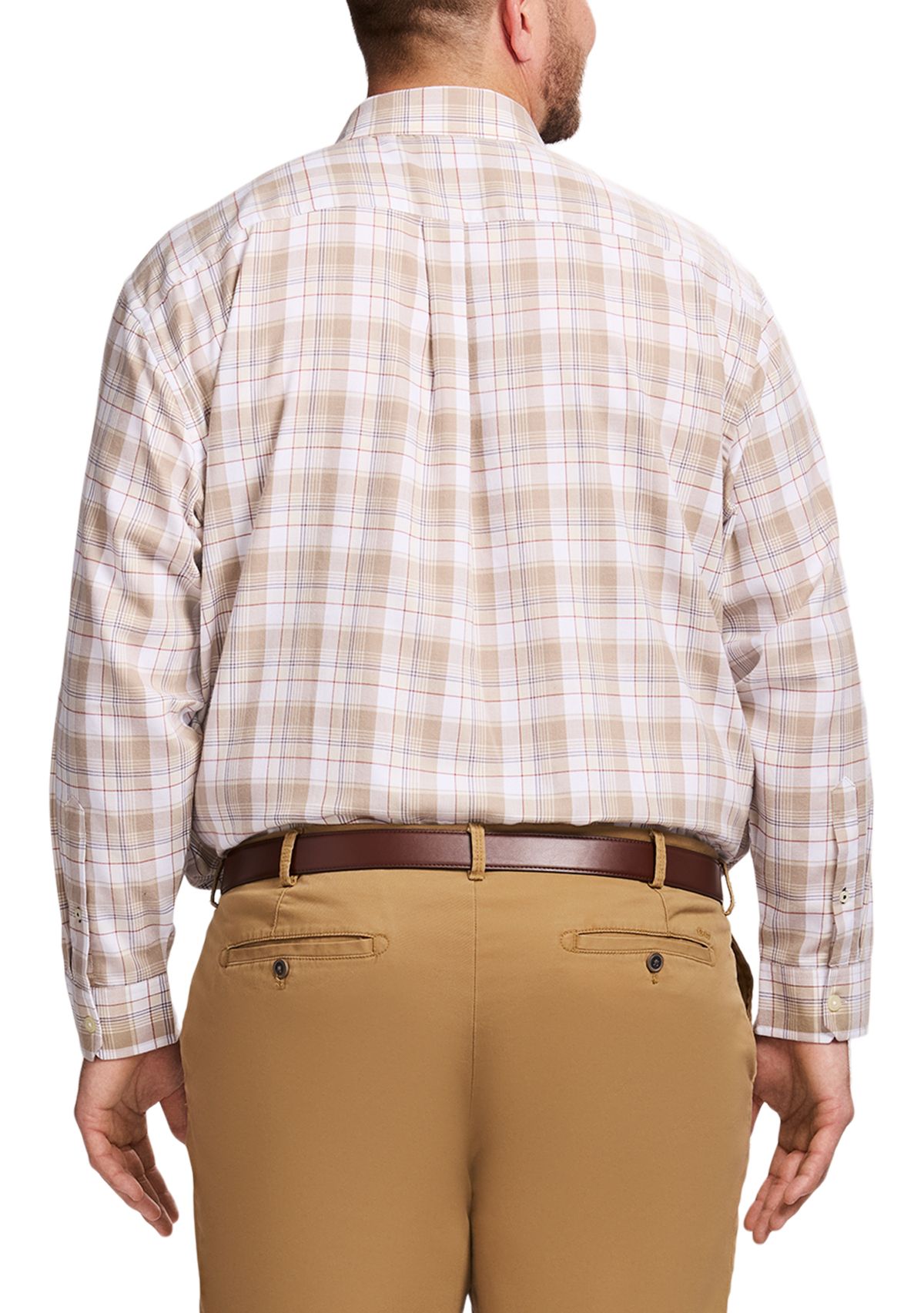 Big & Tall Lux Twill Long Sleeve Button Down Shirt 