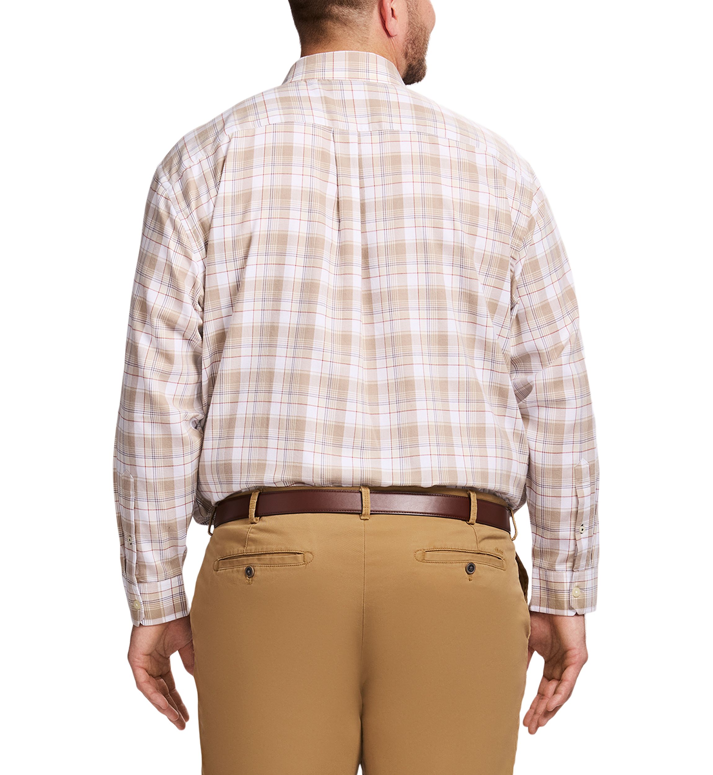 Big & Tall Lux Twill Long Sleeve Button Down Shirt 