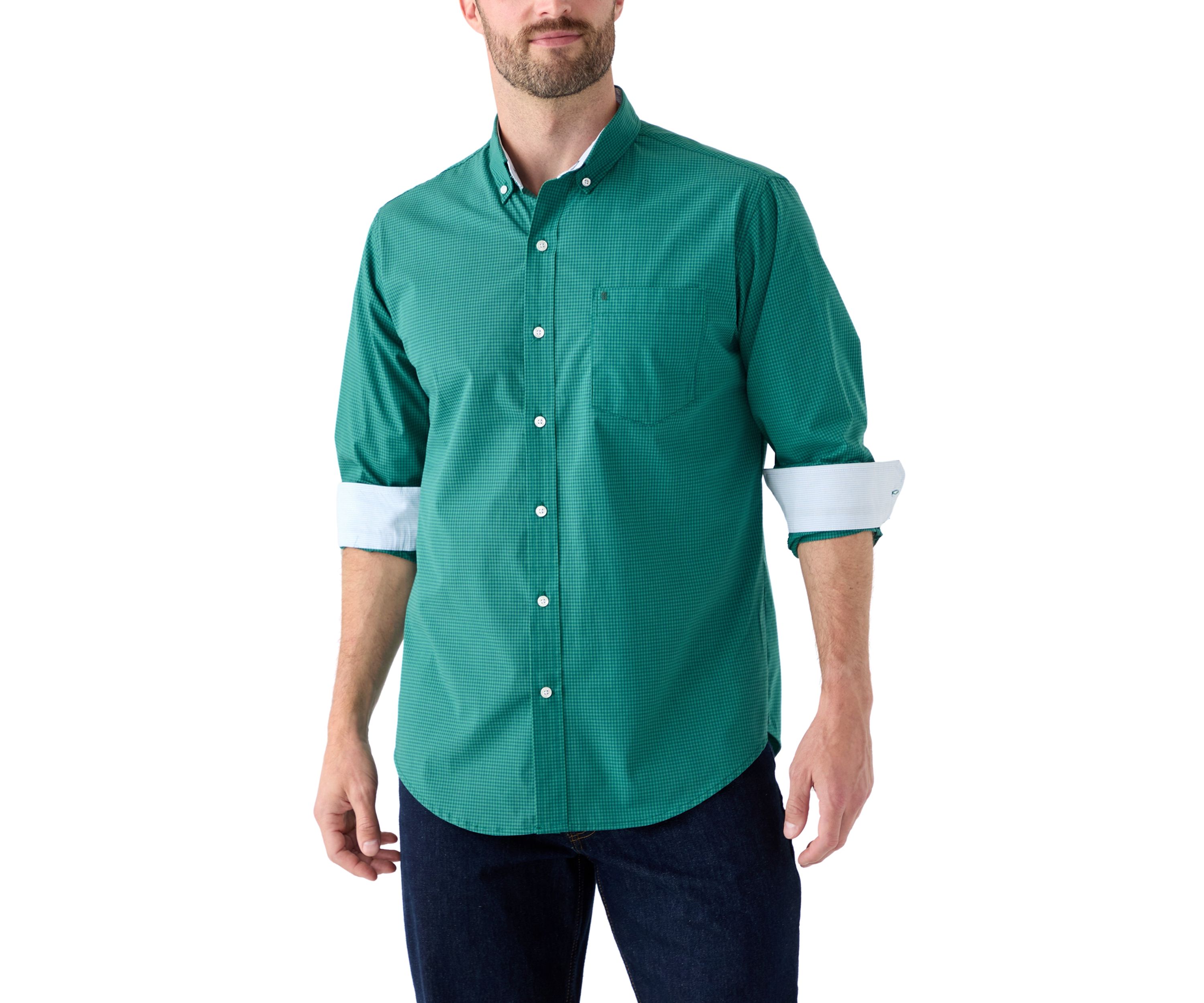 Performance Comfort Woven Gingham Shirt
