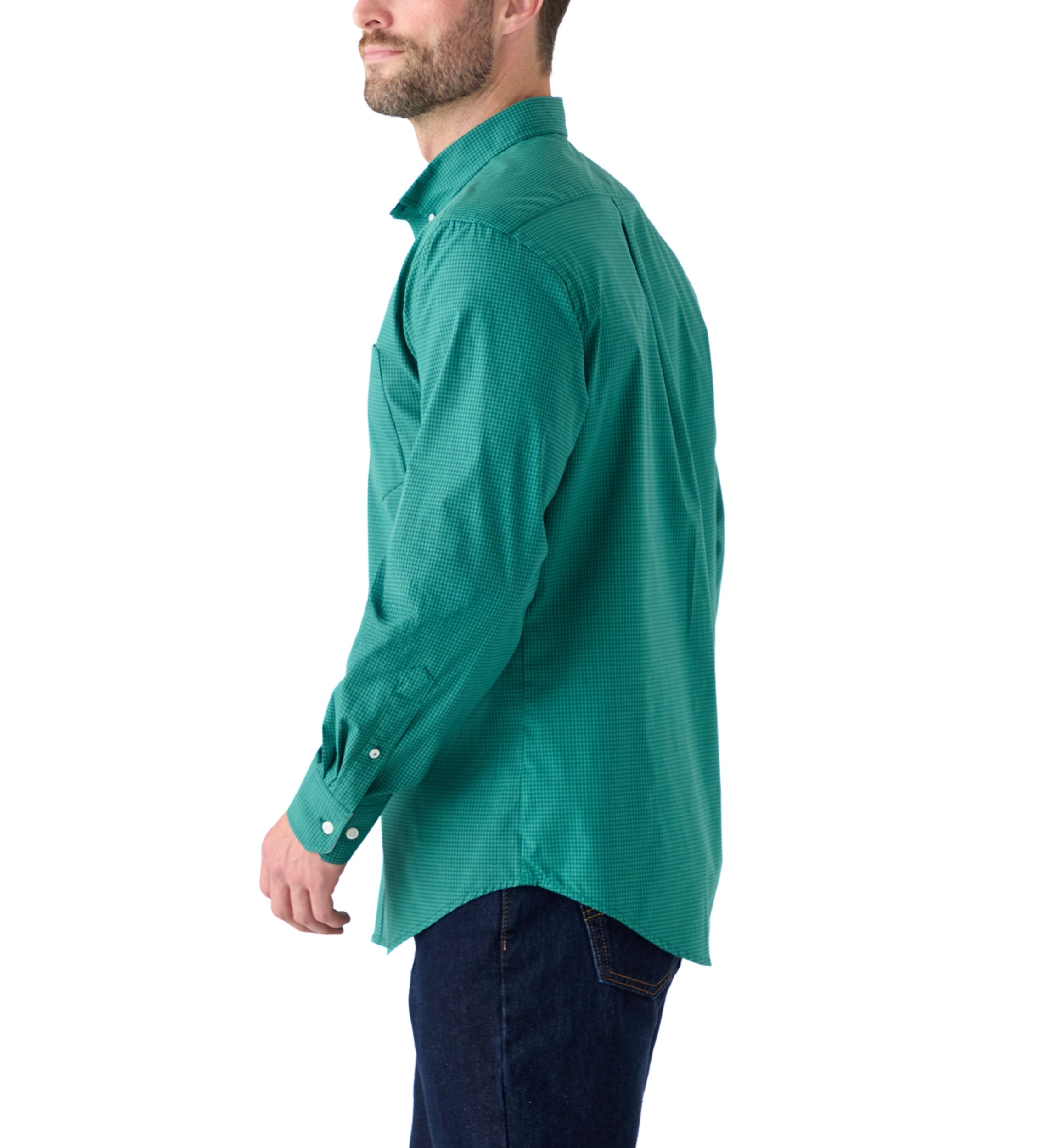 Performance Comfort Woven Gingham Shirt