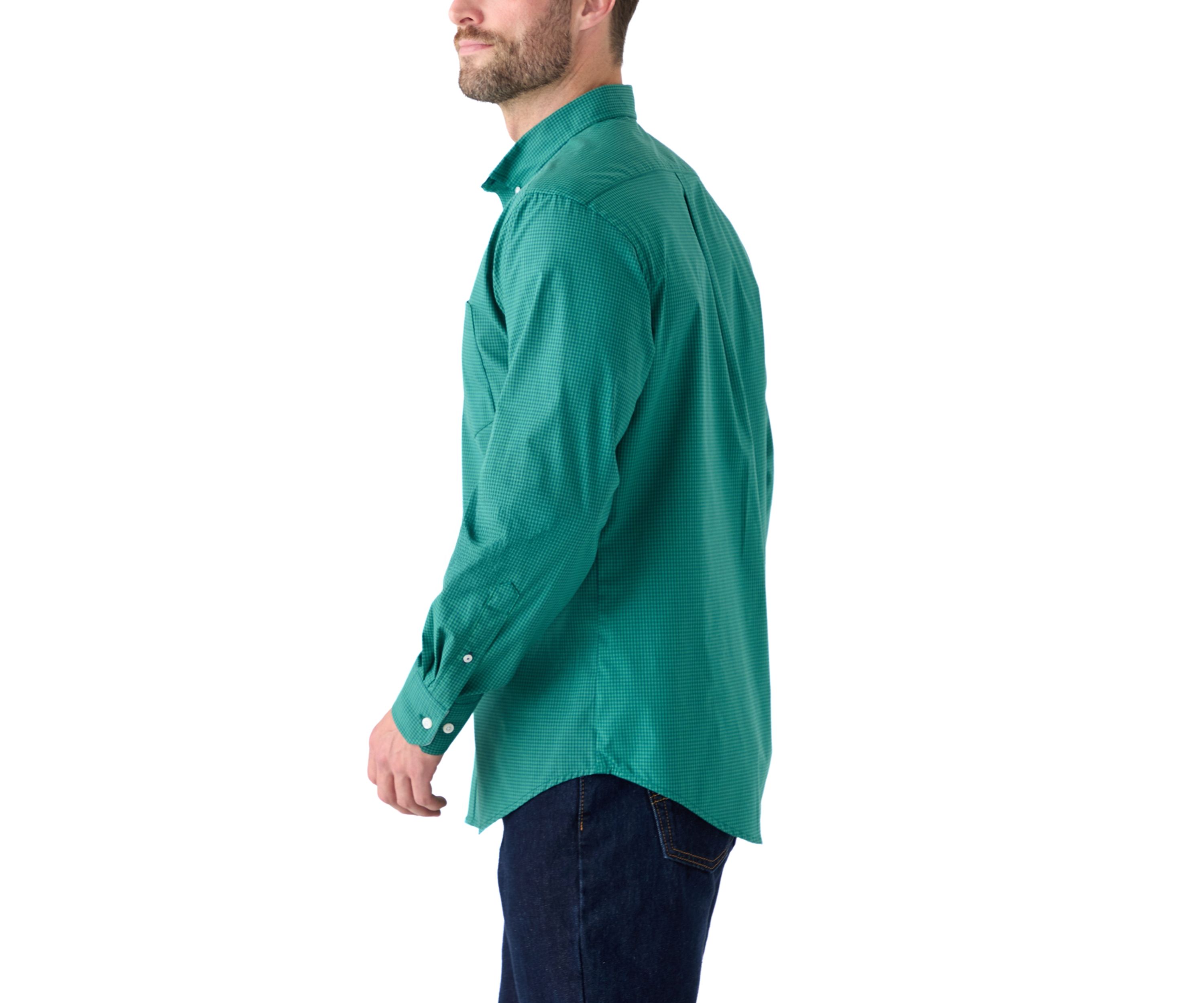 Performance Comfort Woven Gingham Shirt