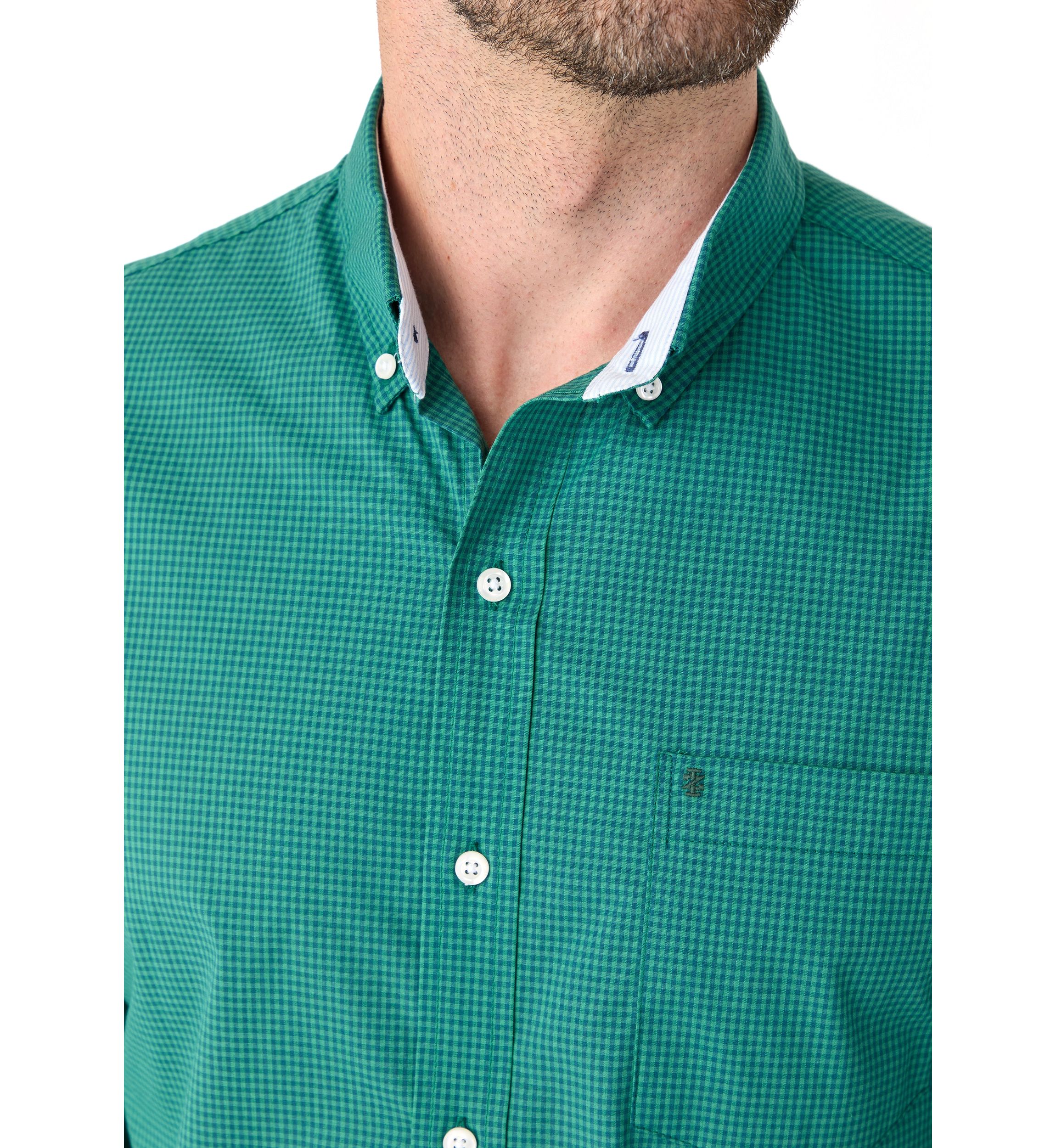 Performance Comfort Woven Gingham Shirt