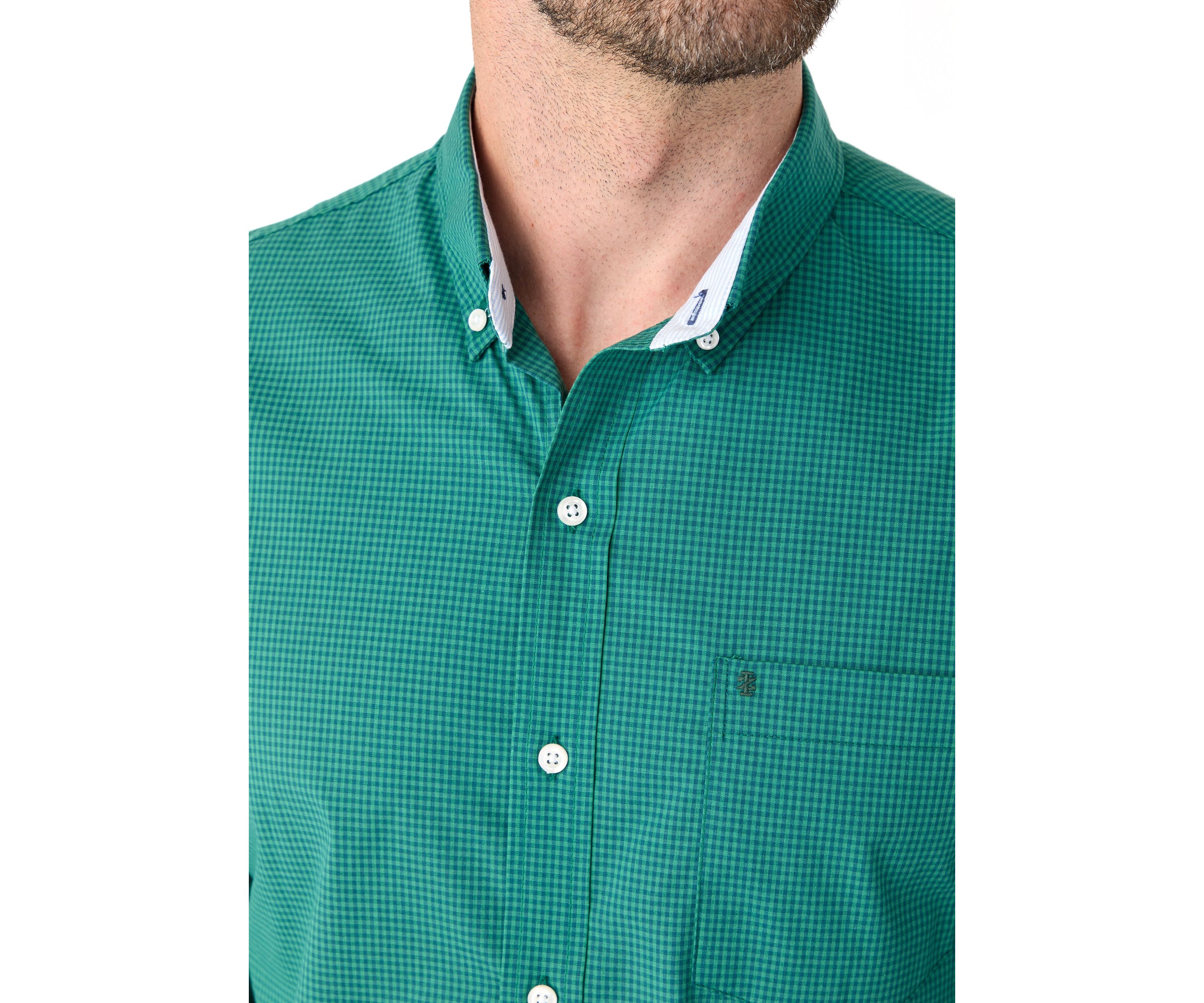 Performance Comfort Woven Gingham Shirt