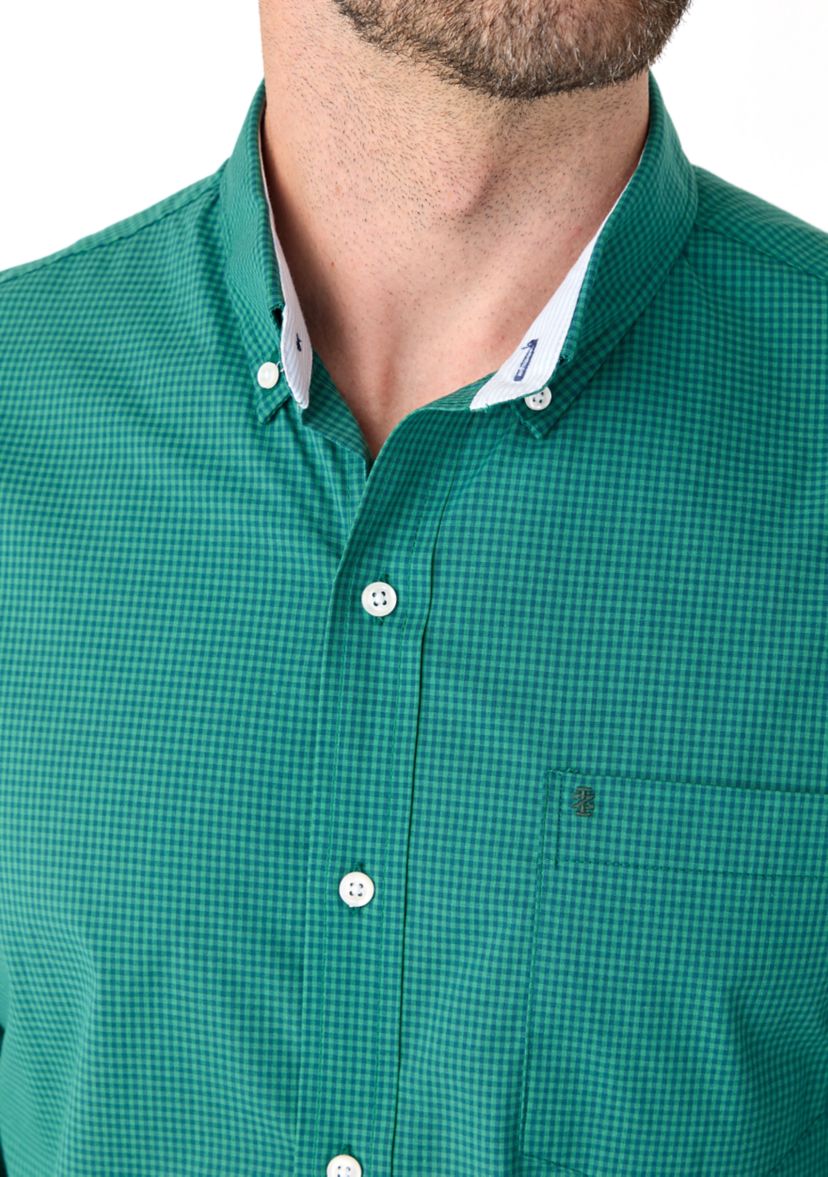 Performance Comfort Woven Gingham Shirt