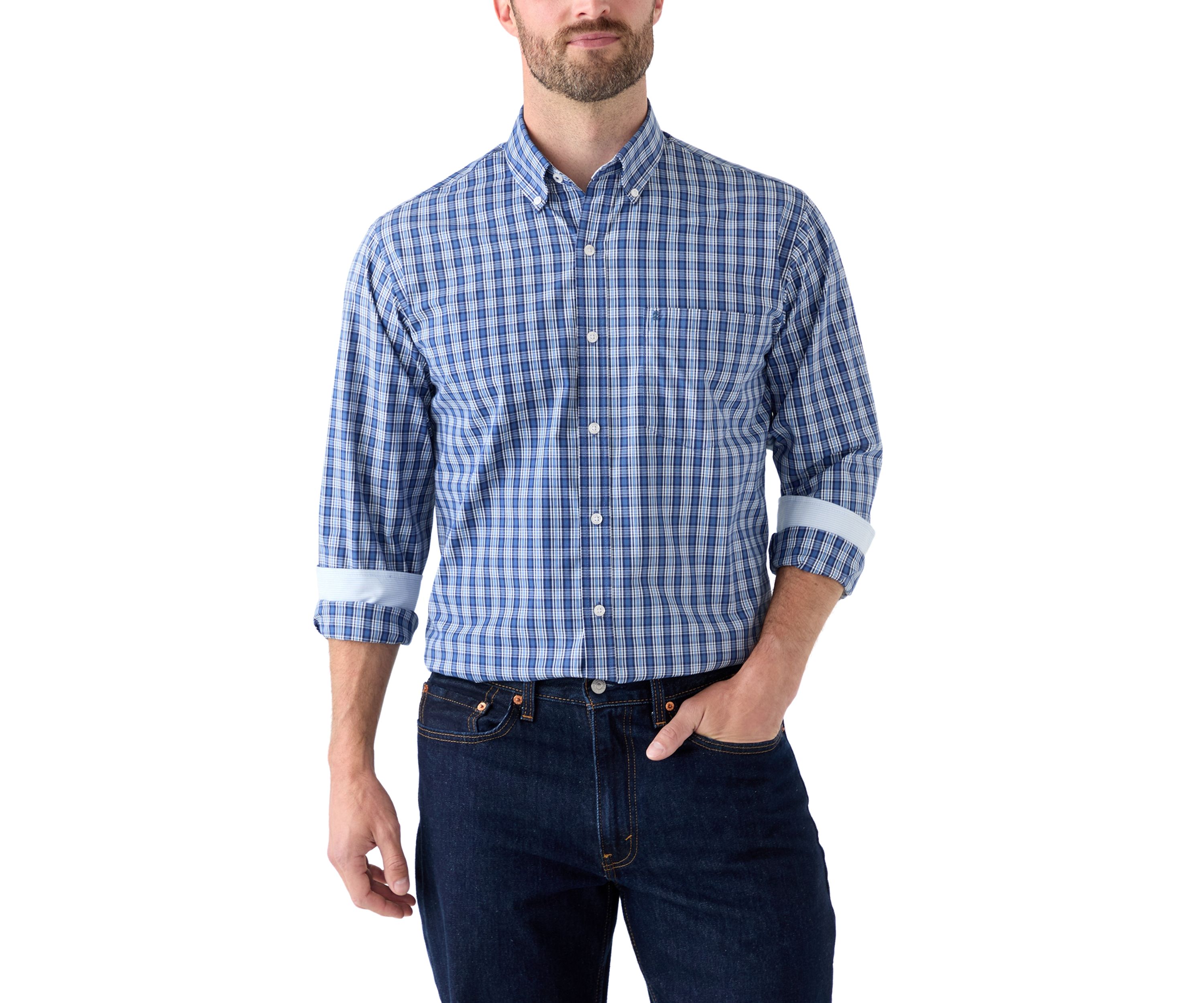 Long Sleeve Plaid Button Down Shirt
