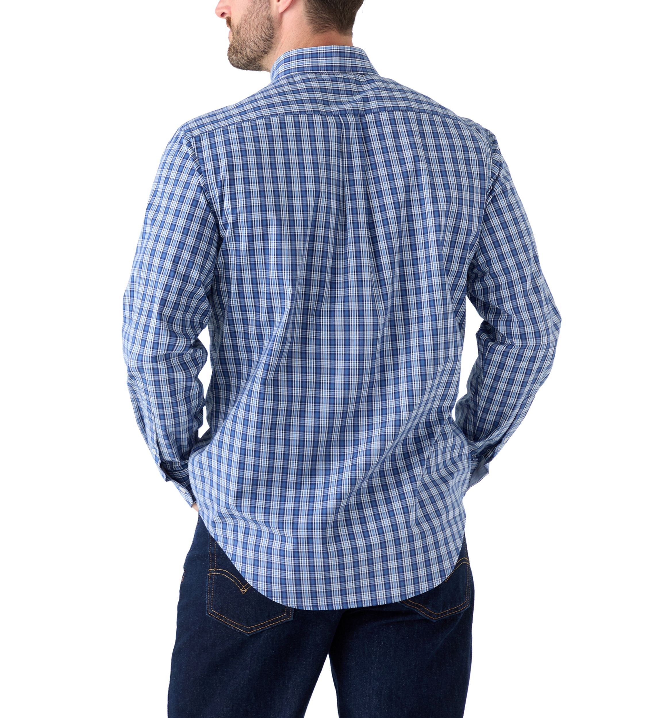 Long Sleeve Plaid Button Down Shirt