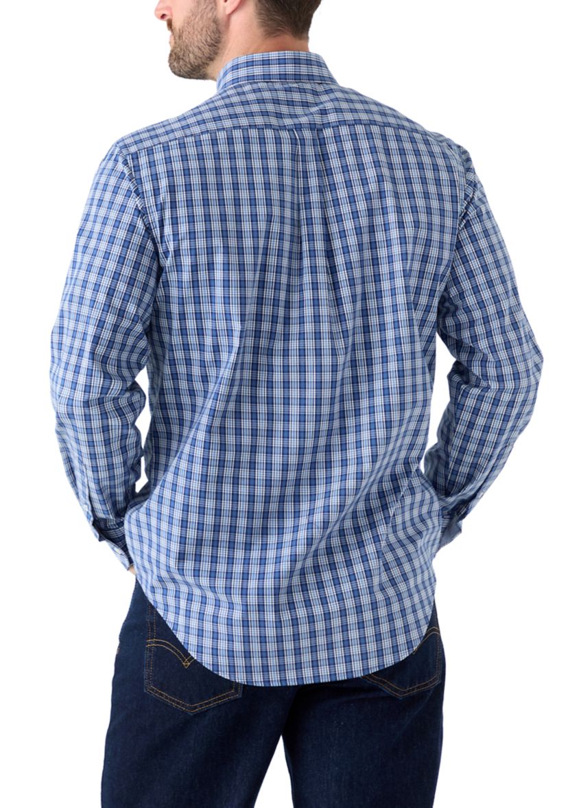 Long Sleeve Plaid Button Down Shirt