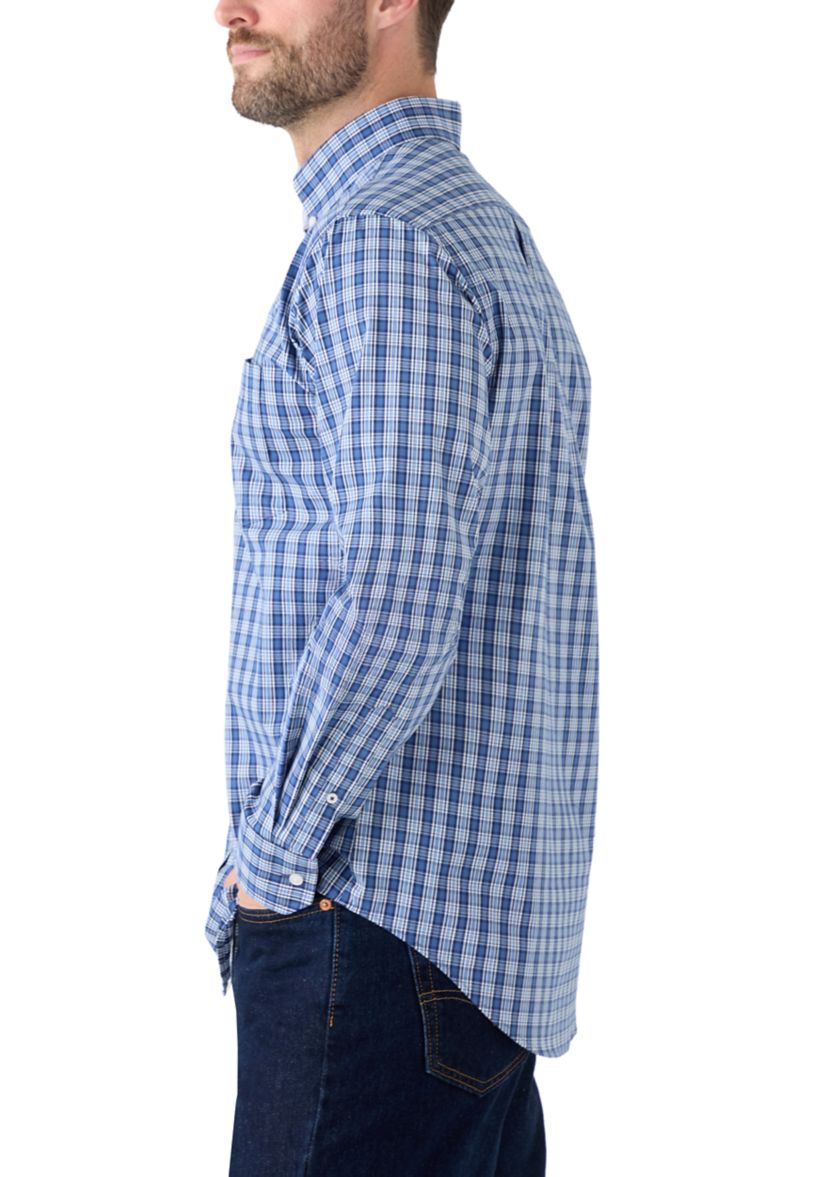 Long Sleeve Plaid Button Down Shirt