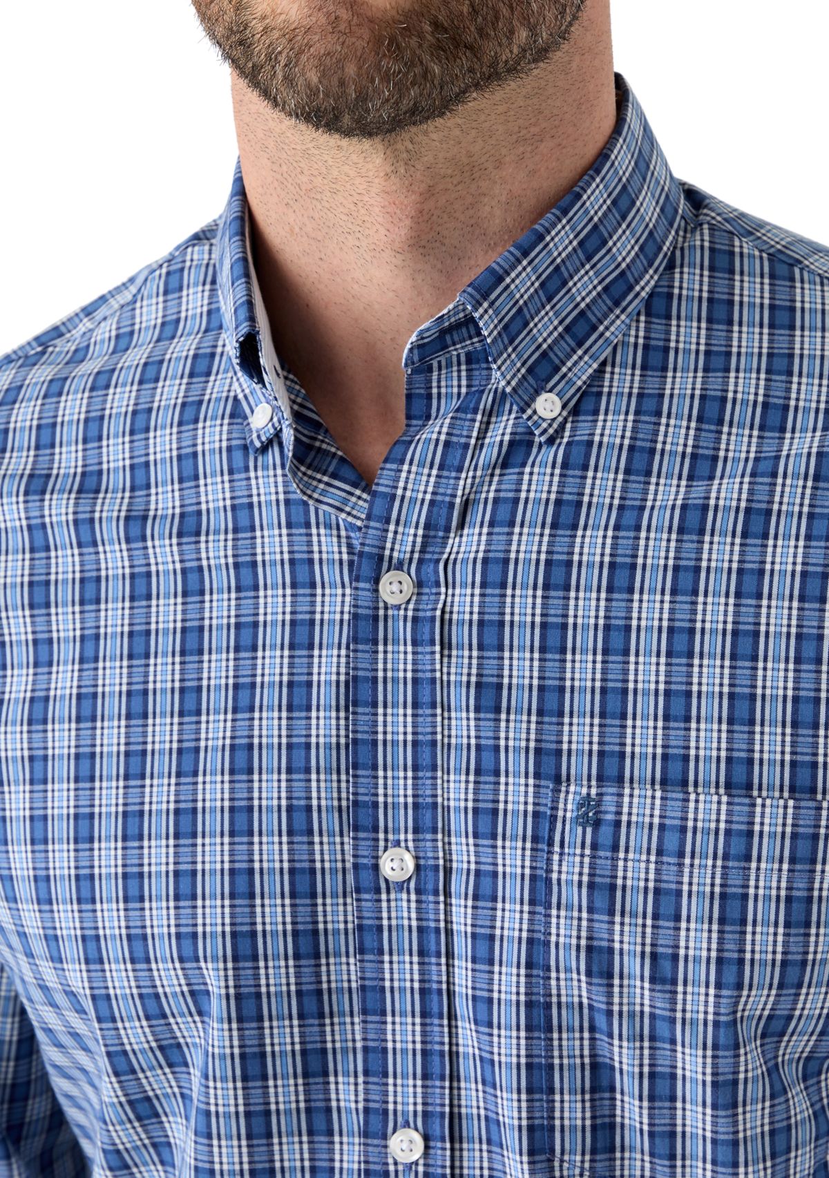 Long Sleeve Plaid Button Down Shirt