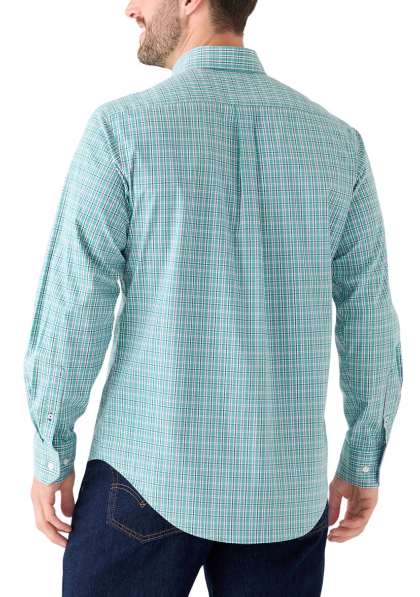  Long Sleeve Plaid Button Down Shirt 