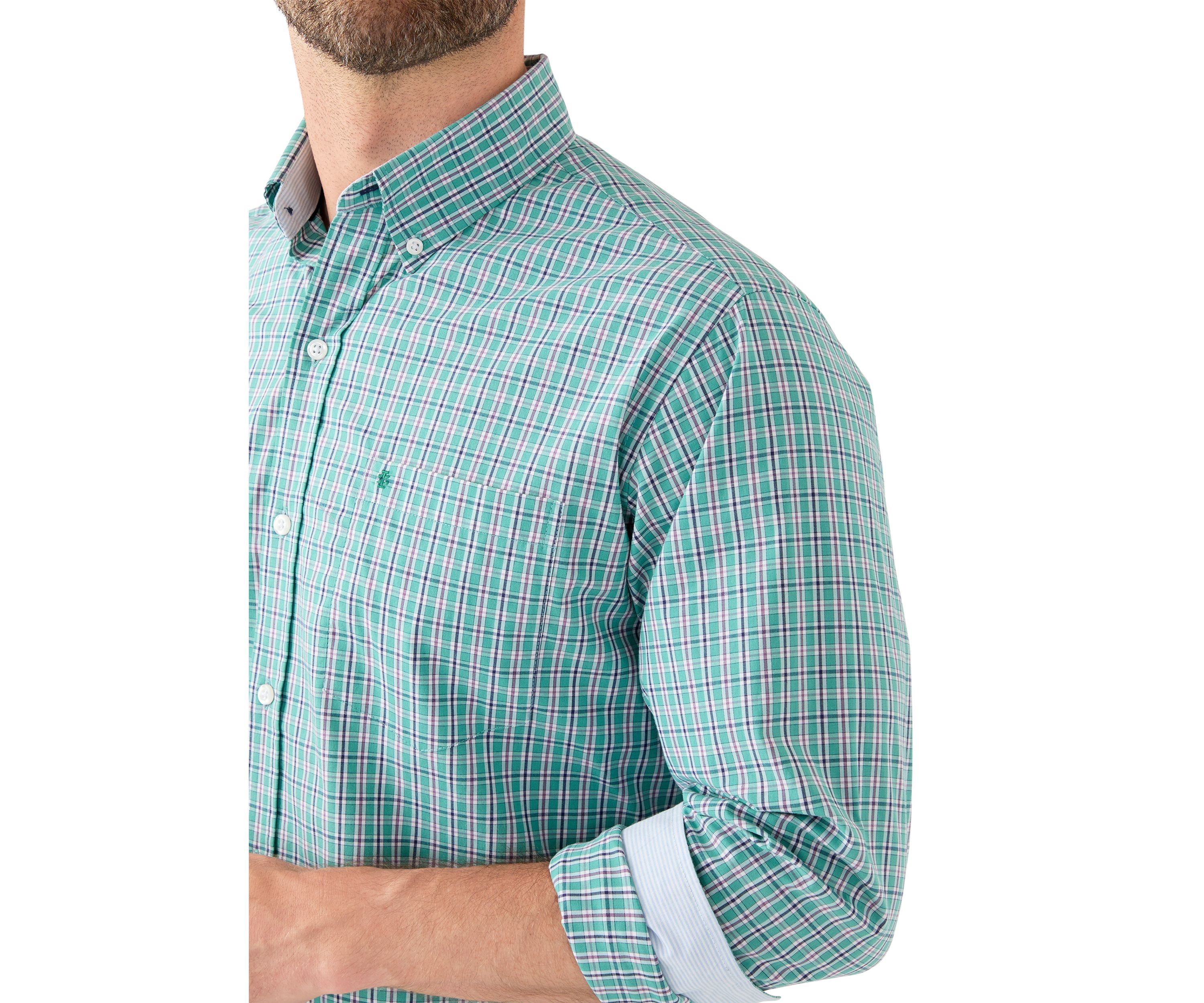  Long Sleeve Plaid Button Down Shirt 