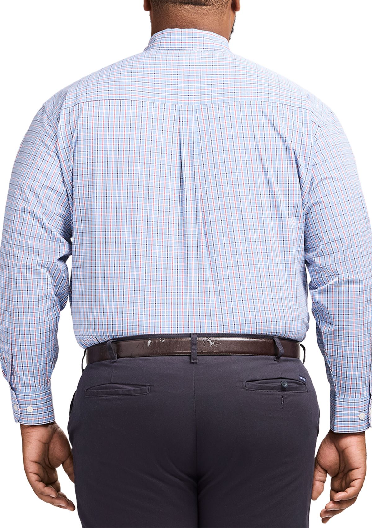 Big & Tall Long Sleeve Performance Comfort Woven Shirt